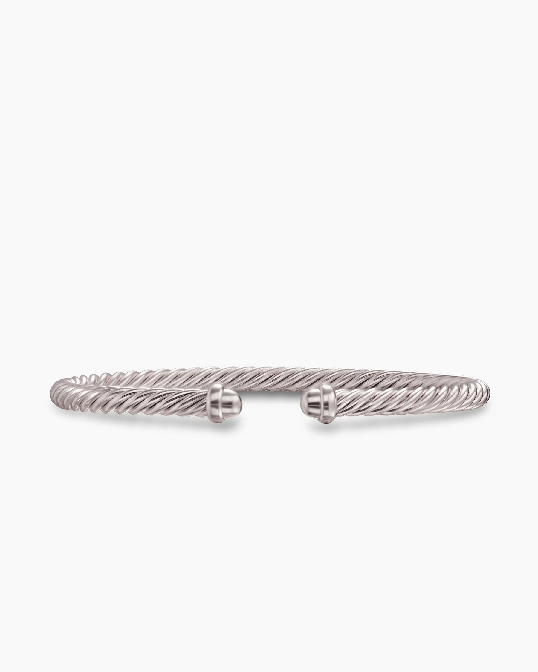 Classic Cable Bracelet in Turquoise Aluminum, 4mm