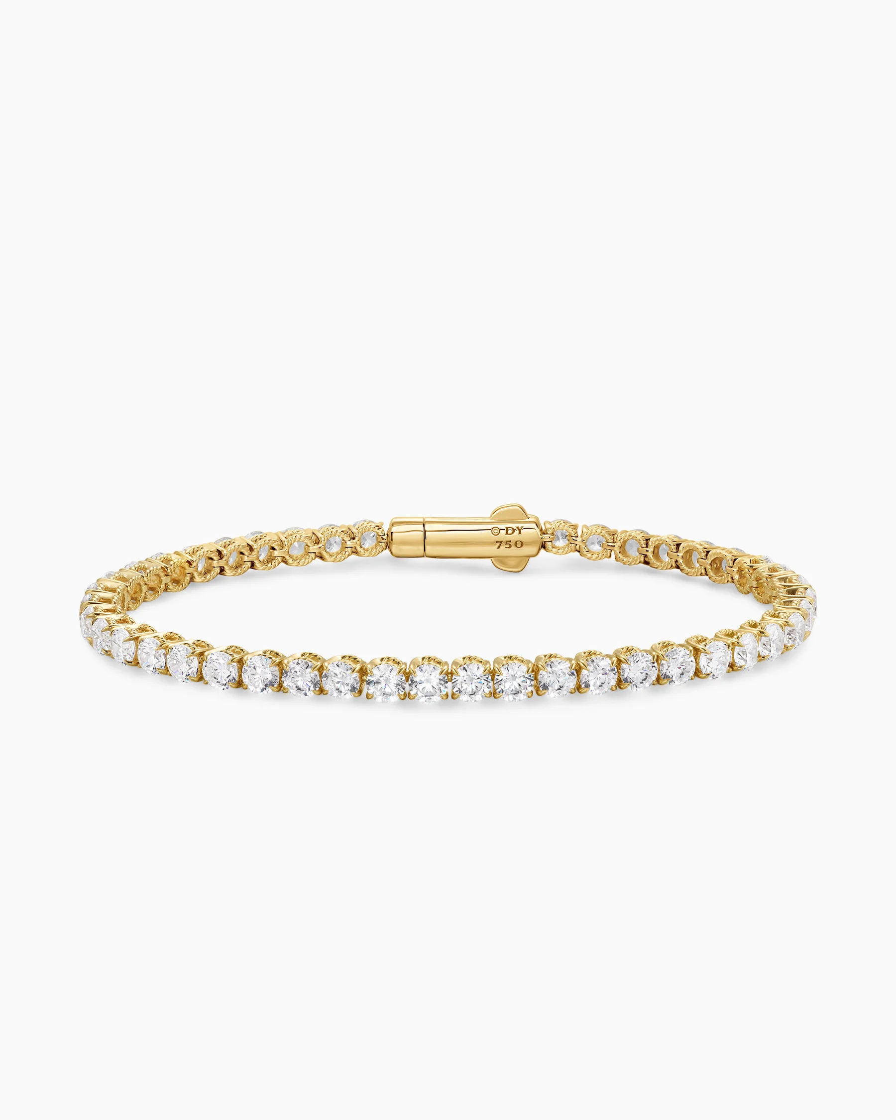 Tennis Bracelet in 18K White Gold with Diamonds, 3.8mm