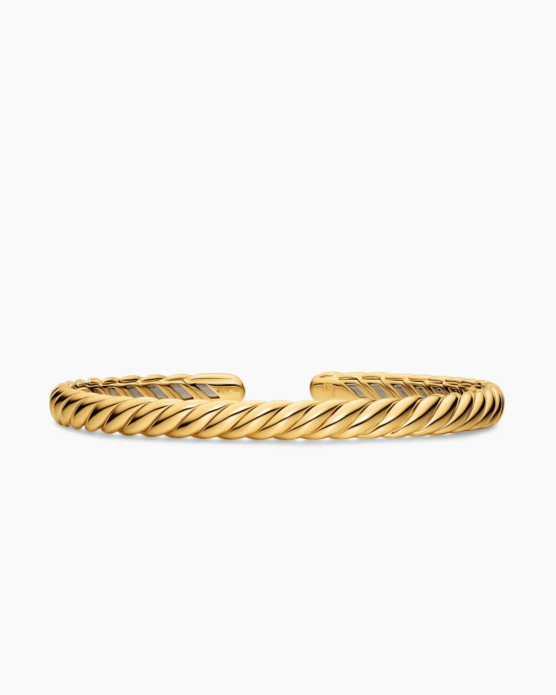 Sculpted Cable Flex® Bracelet in 18K Yellow Gold, 5mm