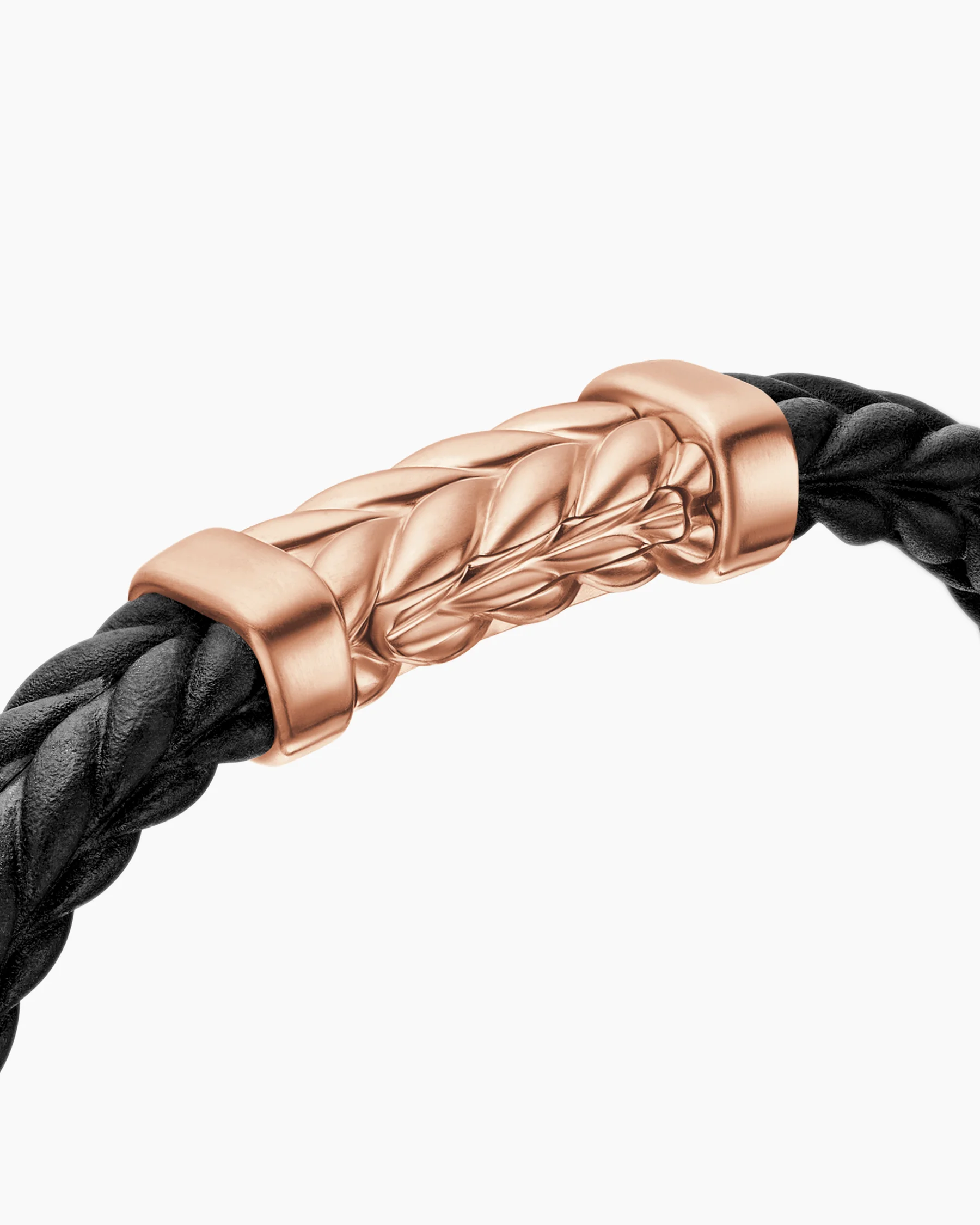 Chevron Bracelet in Black Rubber with 18K Yellow Gold and Diamonds, 9mm 5 Chevron Bracelet in Black Rubber with 18K Yellow Gold and Diamonds, 9mm