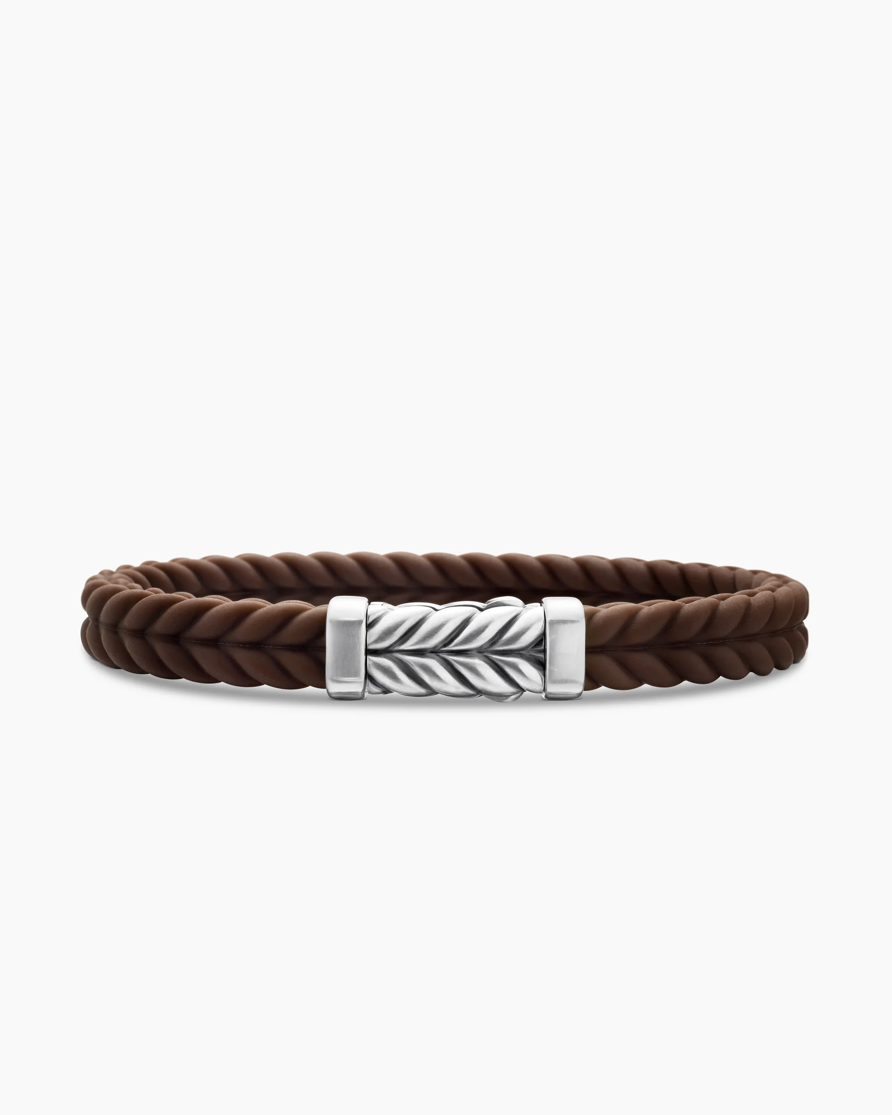 Chevron Bracelet in Black Rubber with 18K Yellow Gold and Diamonds, 9mm 68 Chevron Bracelet in Black Rubber with 18K Yellow Gold and Diamonds, 9mm