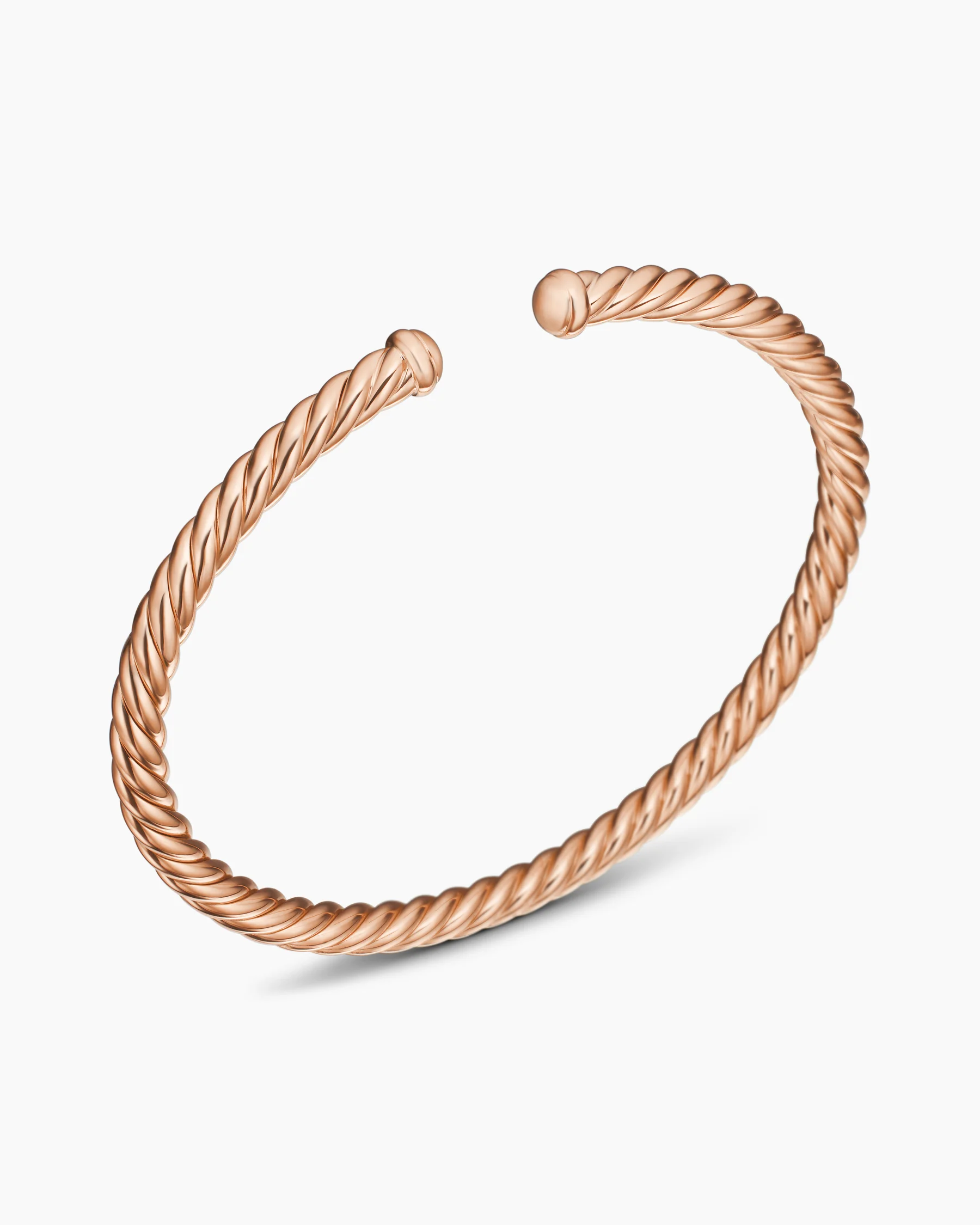 Cablespira® Flex Bracelet in 18K Rose Gold, 4mm 18 Cablespira® Flex Bracelet in 18K Rose Gold, 4mm