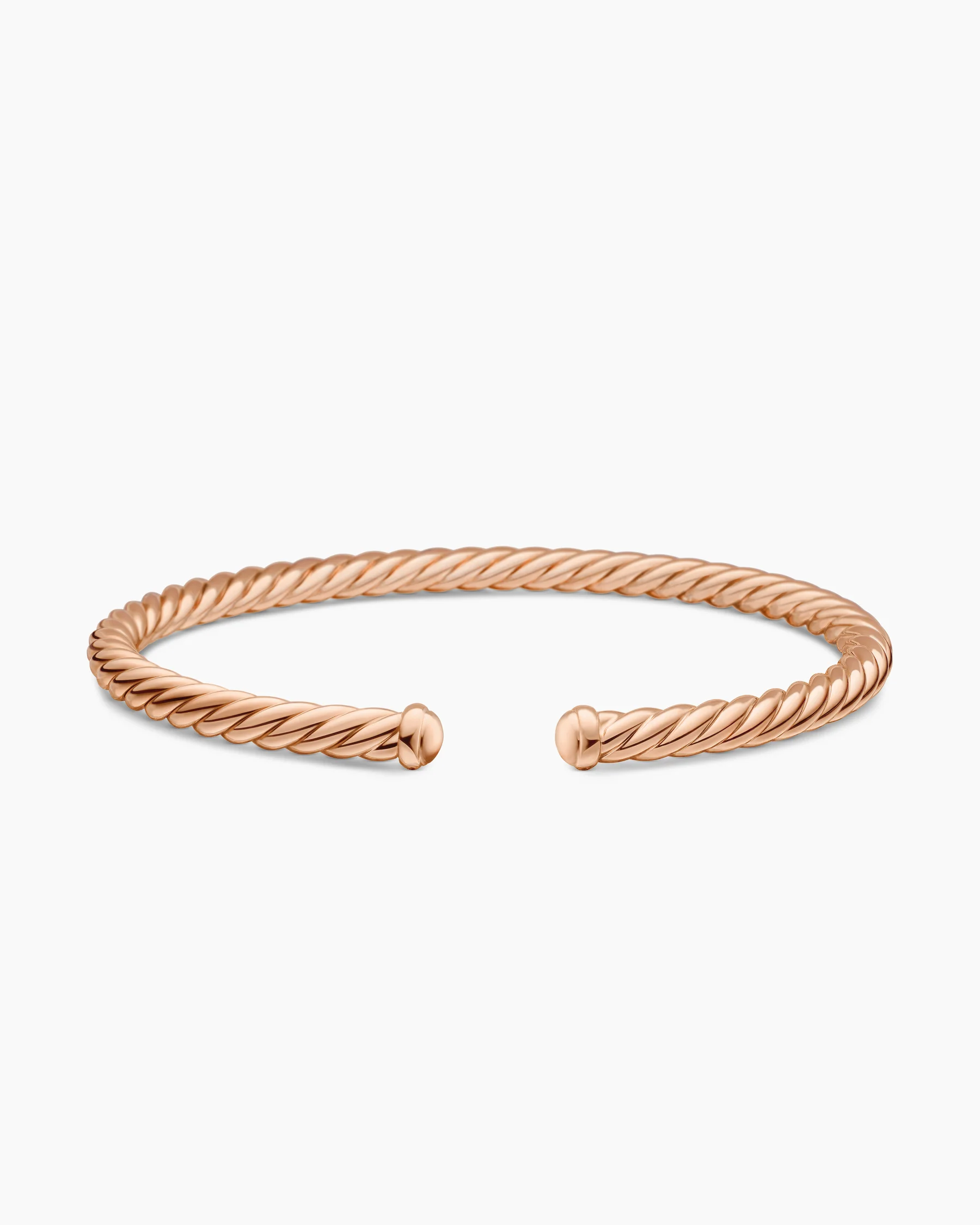 Cablespira® Flex Bracelet in 18K Rose Gold, 4mm 19 Cablespira® Flex Bracelet in 18K Rose Gold, 4mm