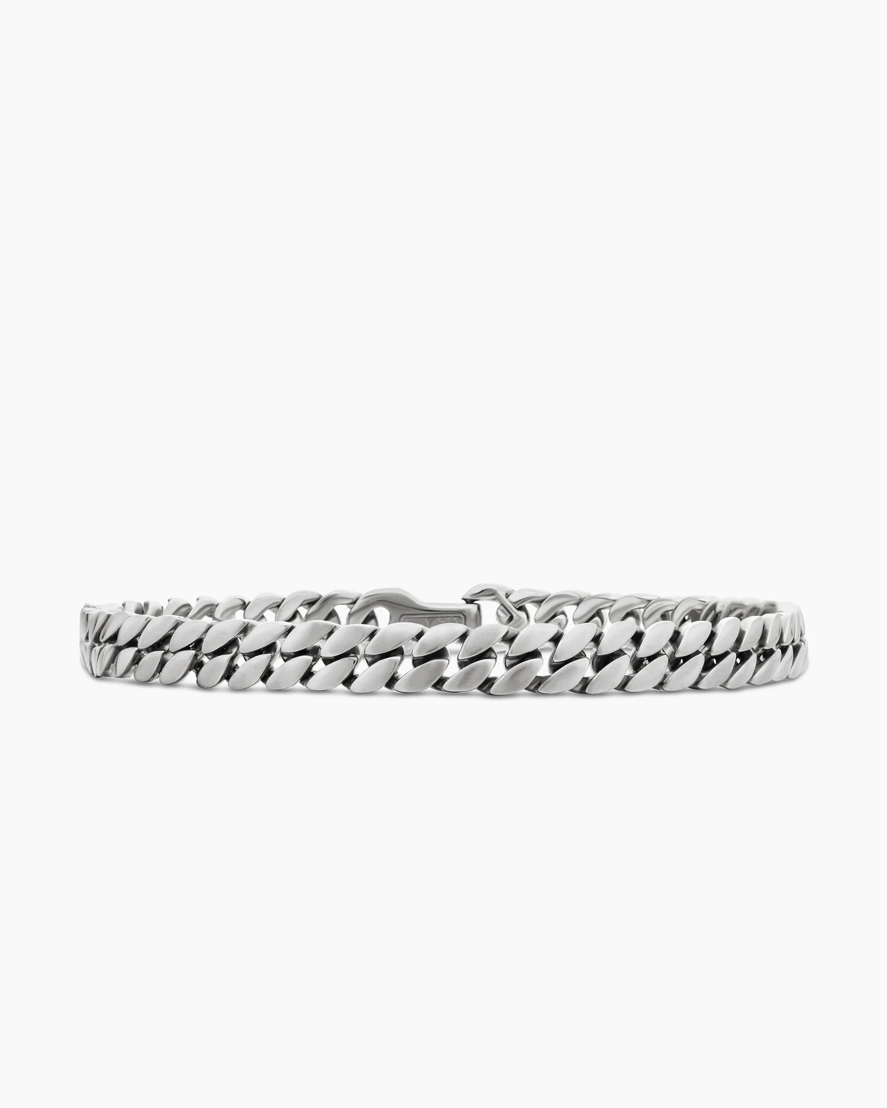 Curb Chain Bracelet in 18K Rose Gold with Cognac Diamonds, 6mm 37 Curb Chain Bracelet in 18K Rose Gold with Cognac Diamonds, 6mm