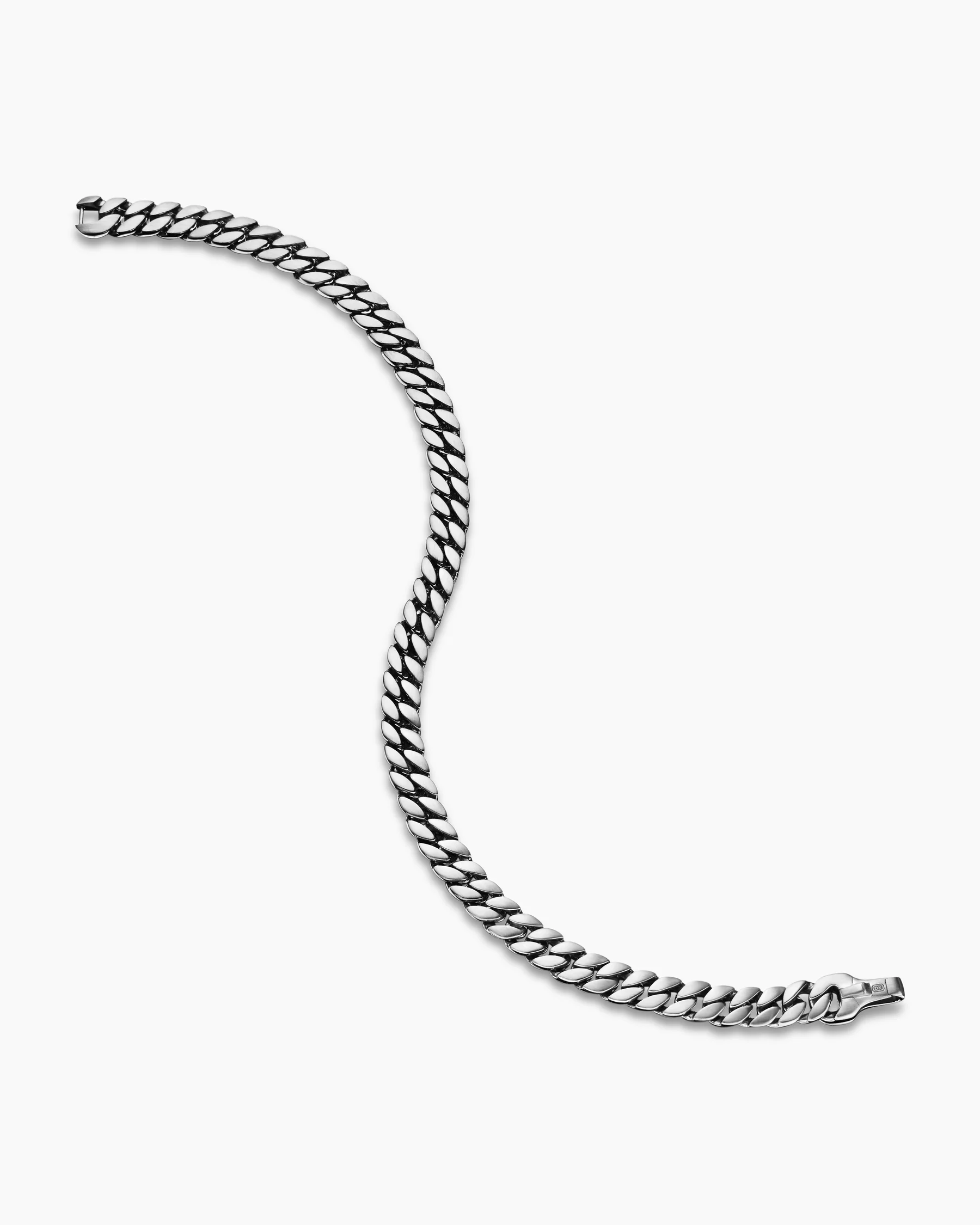 Curb Chain Bracelet in 18K Rose Gold with Cognac Diamonds, 6mm 39 Curb Chain Bracelet in 18K Rose Gold with Cognac Diamonds, 6mm