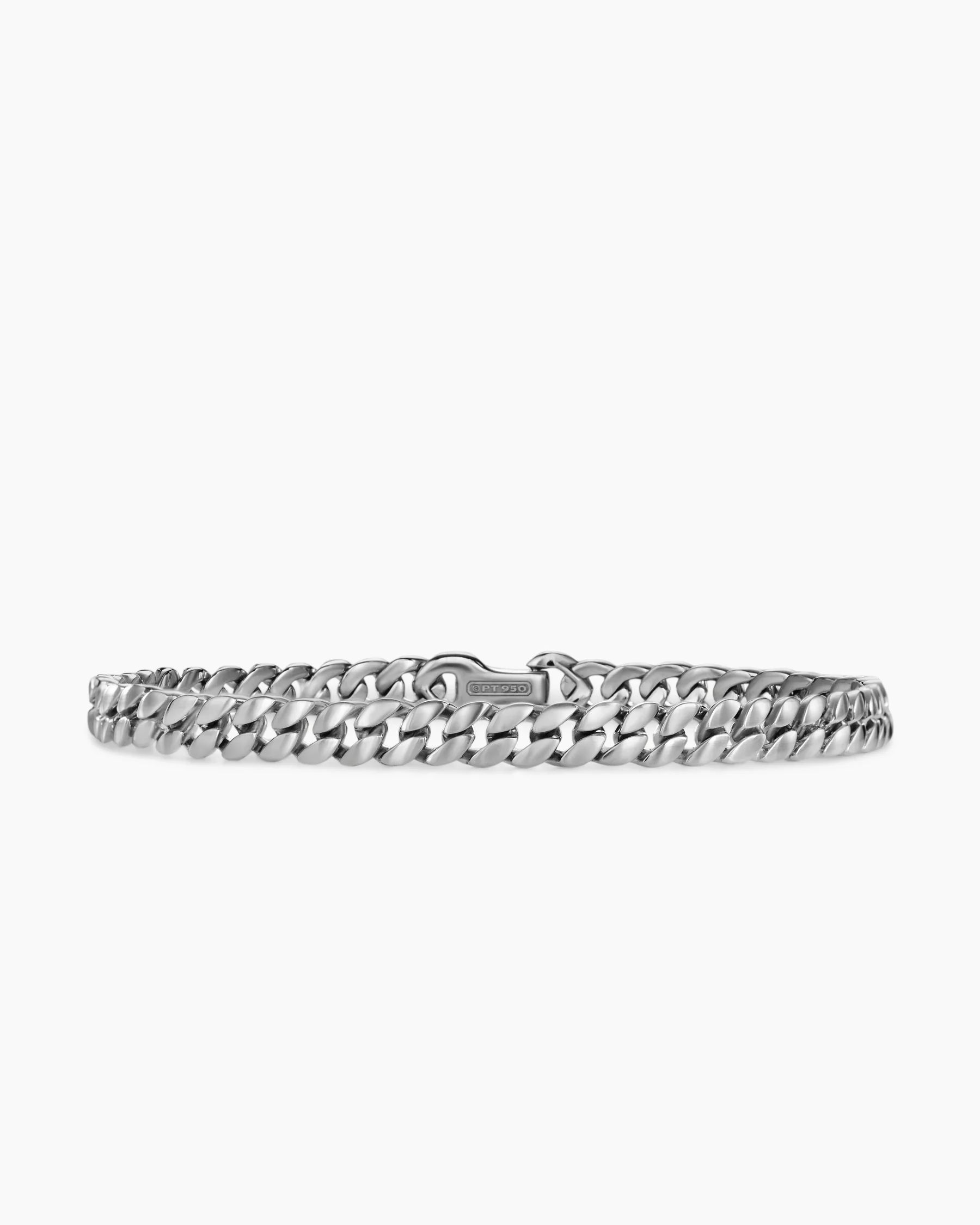 Curb Chain Bracelet in 18K Rose Gold with Cognac Diamonds, 6mm 72 Curb Chain Bracelet in 18K Rose Gold with Cognac Diamonds, 6mm