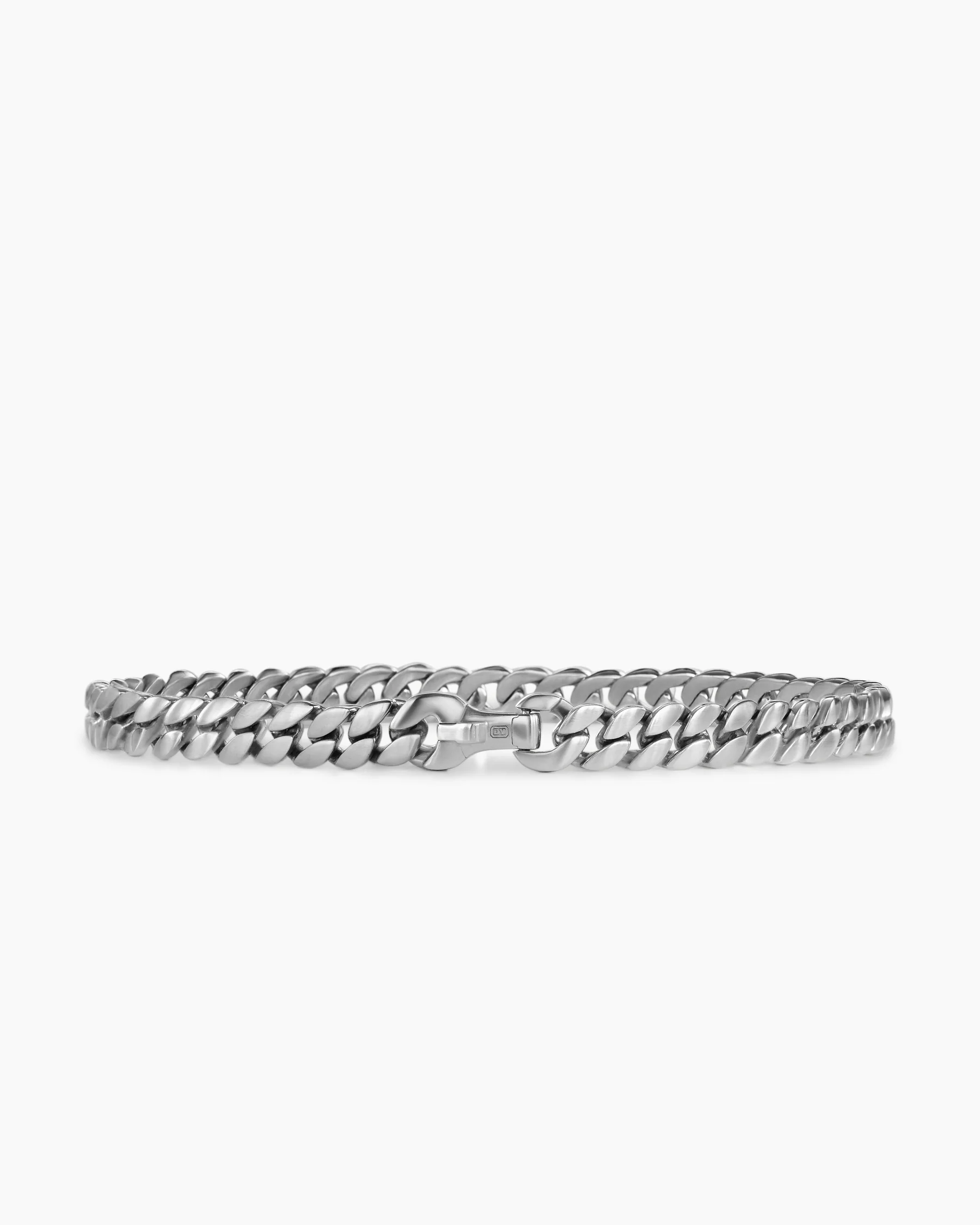 Curb Chain Bracelet in 18K Rose Gold with Cognac Diamonds, 6mm 77 Curb Chain Bracelet in 18K Rose Gold with Cognac Diamonds, 6mm