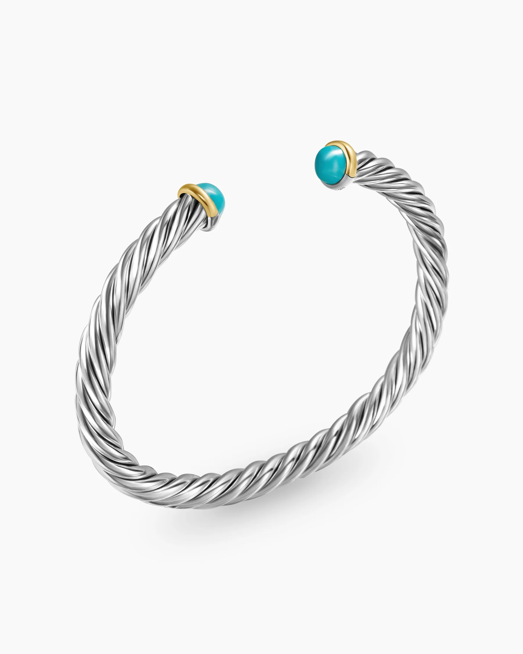 Cable Cuff Bracelet in Green Aluminum, 6mm 43 Cable Cuff Bracelet in Green Aluminum, 6mm