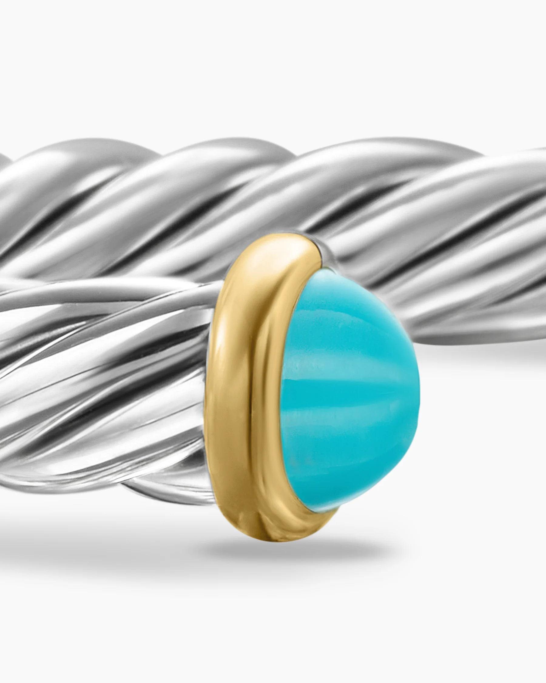 Cable Cuff Bracelet in Green Aluminum, 6mm 46 Cable Cuff Bracelet in Green Aluminum, 6mm