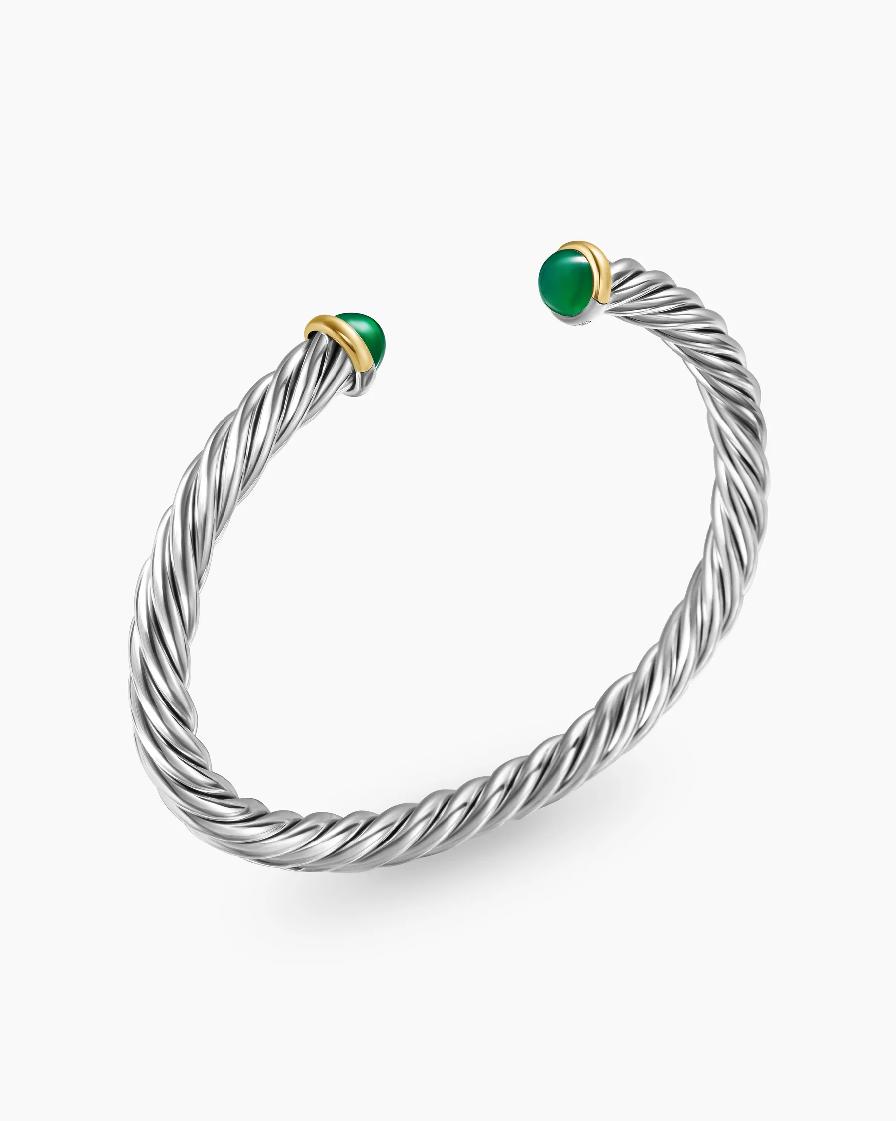 Cable Cuff Bracelet in Green Aluminum, 6mm 49 Cable Cuff Bracelet in Green Aluminum, 6mm