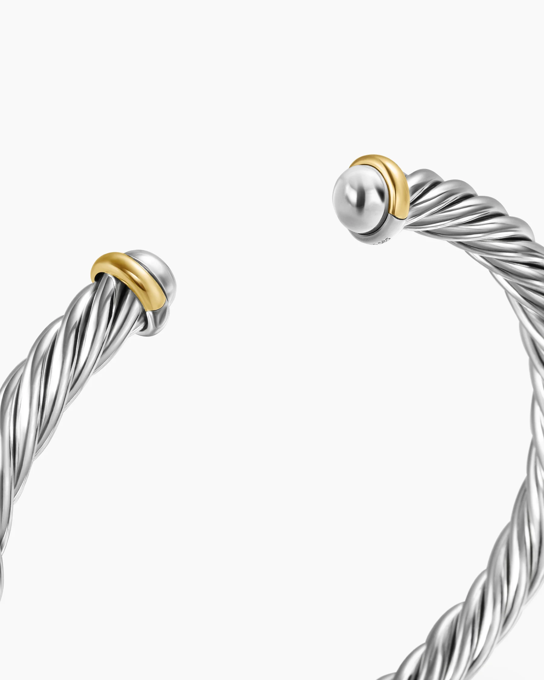 Cable Cuff Bracelet in Green Aluminum, 6mm 69 Cable Cuff Bracelet in Green Aluminum, 6mm