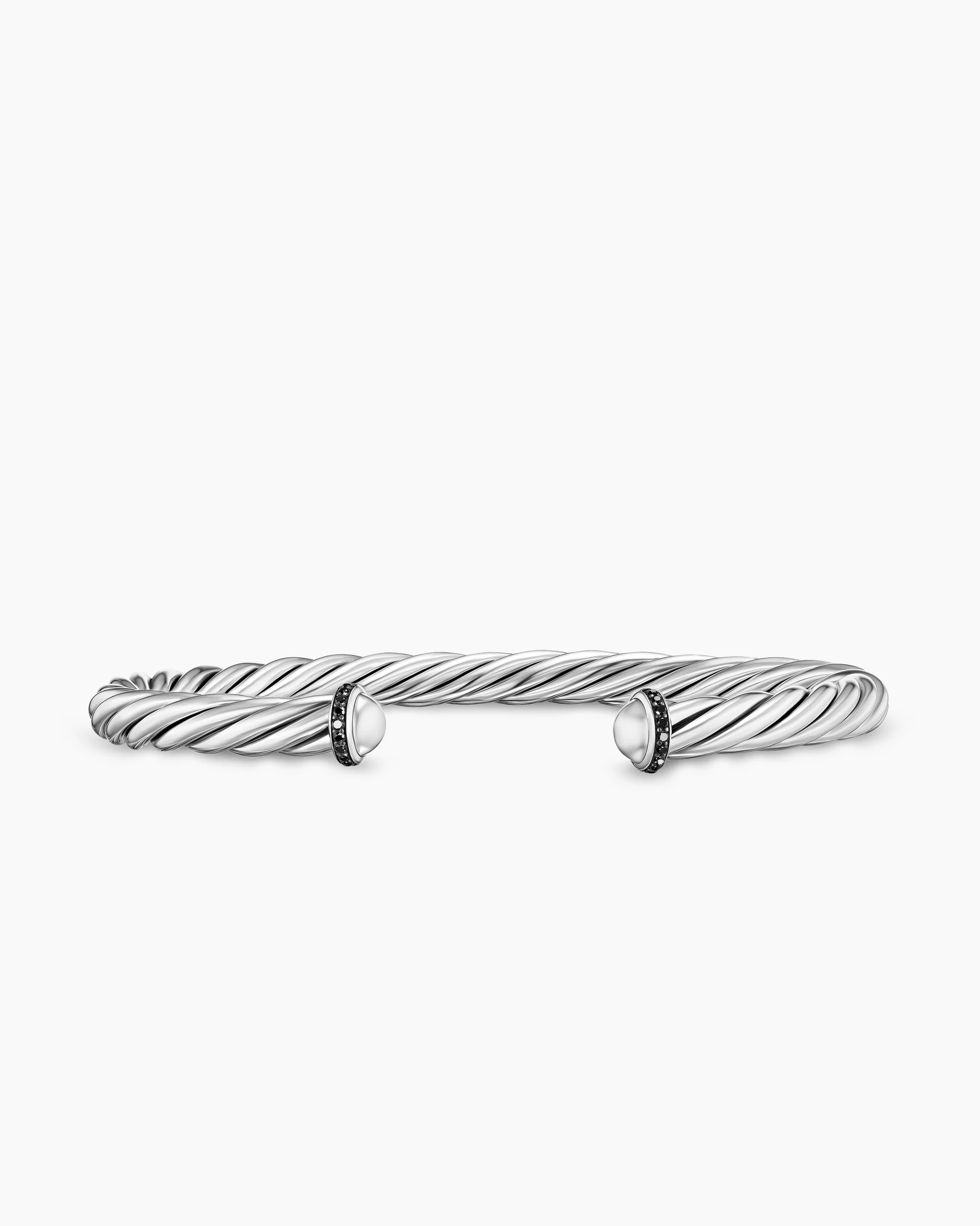 Cable Cuff Bracelet in Green Aluminum, 6mm 7 Cable Cuff Bracelet in Green Aluminum, 6mm