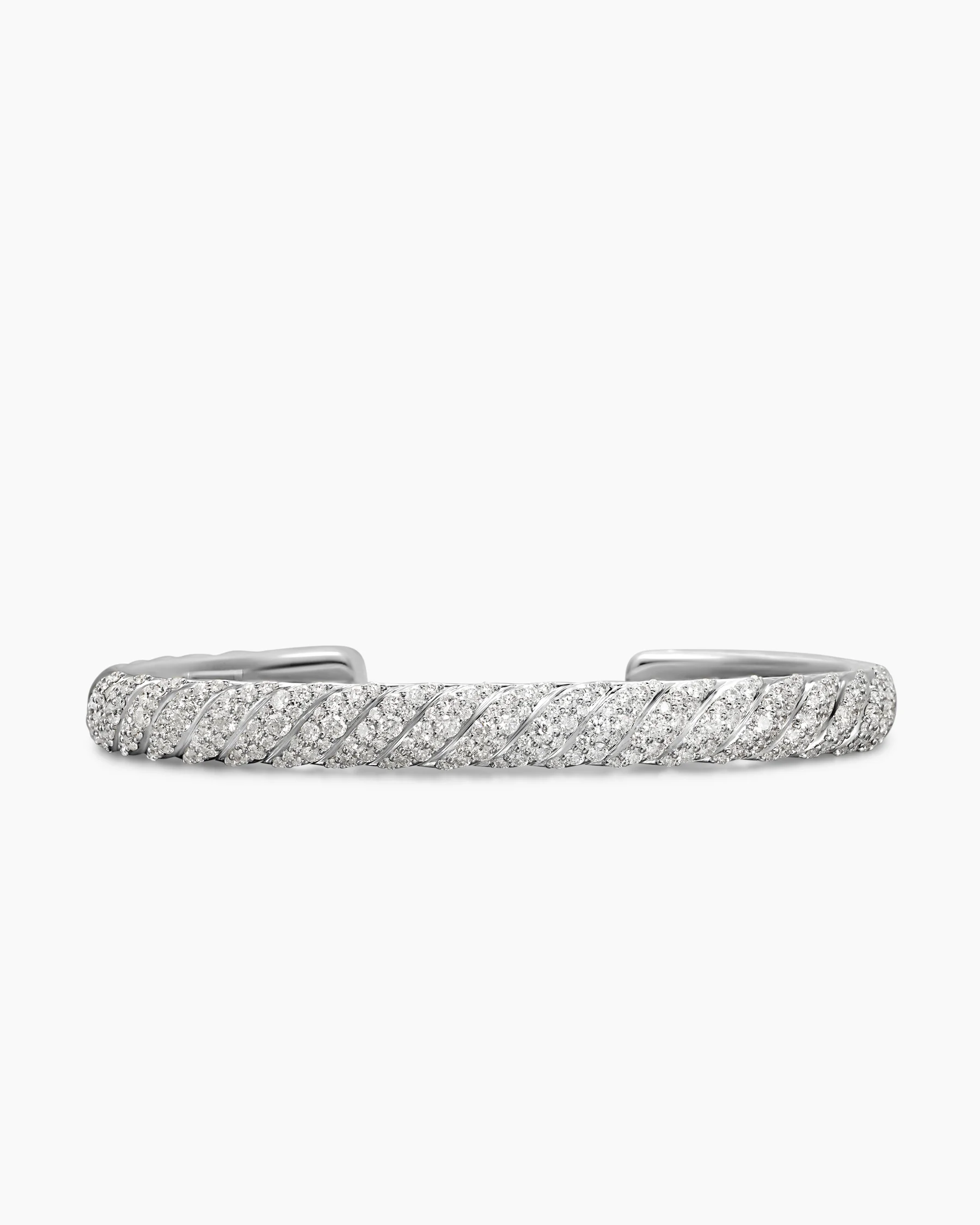 Sculpted Cable Cuff Bracelet in 18K Yellow Gold, 7mm