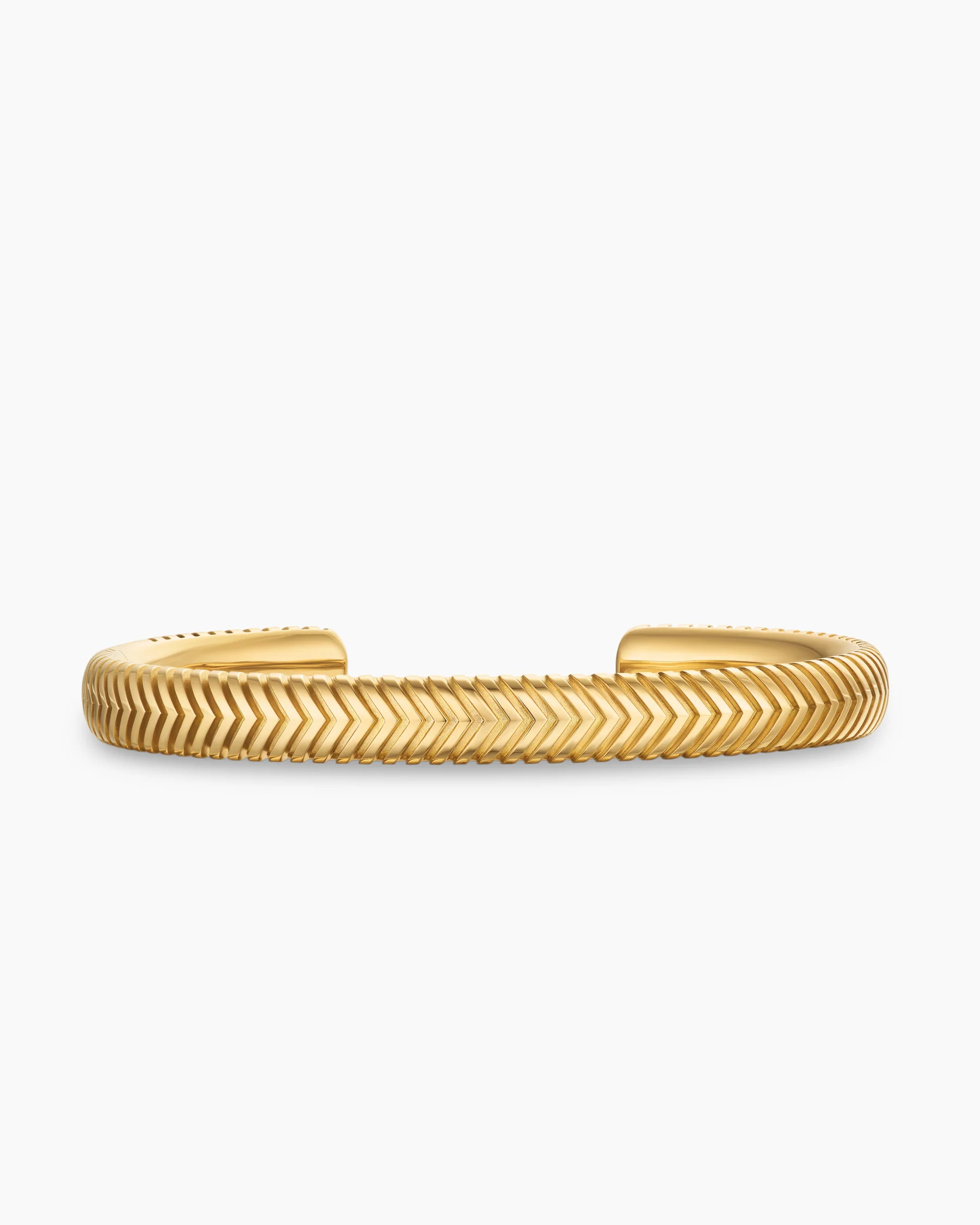 Chevron Cuff Bracelet in Sterling Silver, 8mm