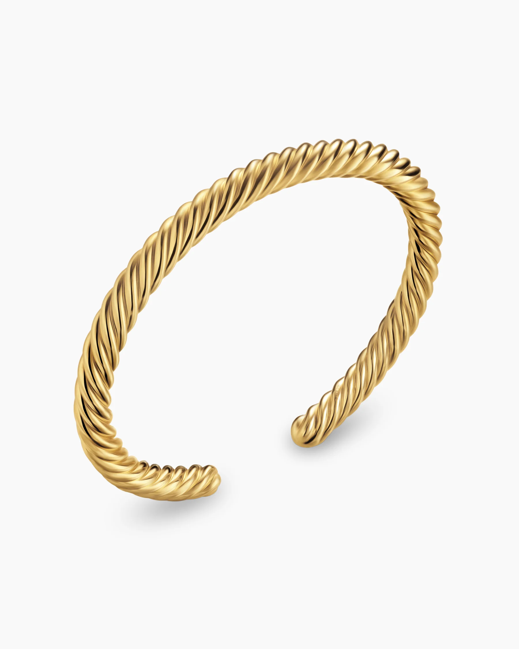 Cable Cuff Bracelet in 18K Yellow Gold, 6mm 3 Cable Cuff Bracelet in 18K Yellow Gold, 6mm