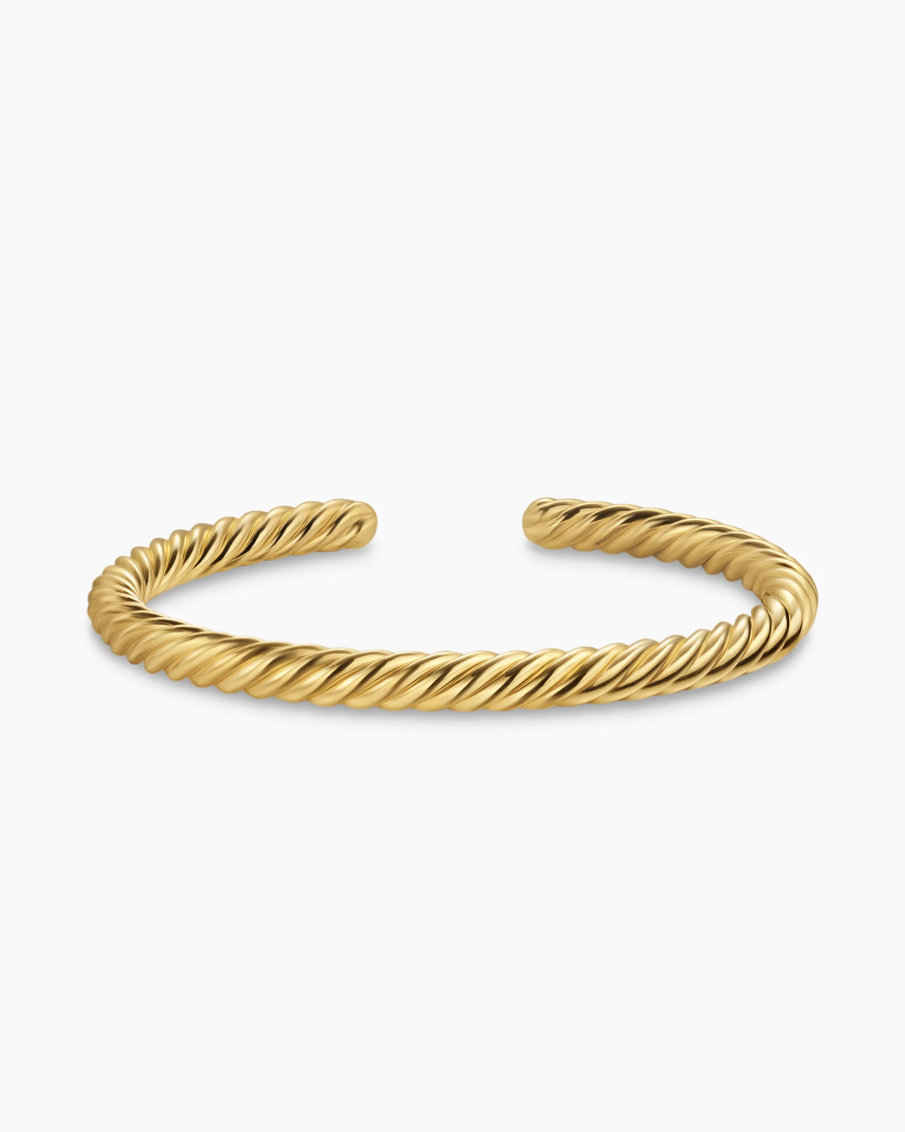 Cable Cuff Bracelet in 18K Yellow Gold, 6mm 4 Cable Cuff Bracelet in 18K Yellow Gold, 6mm