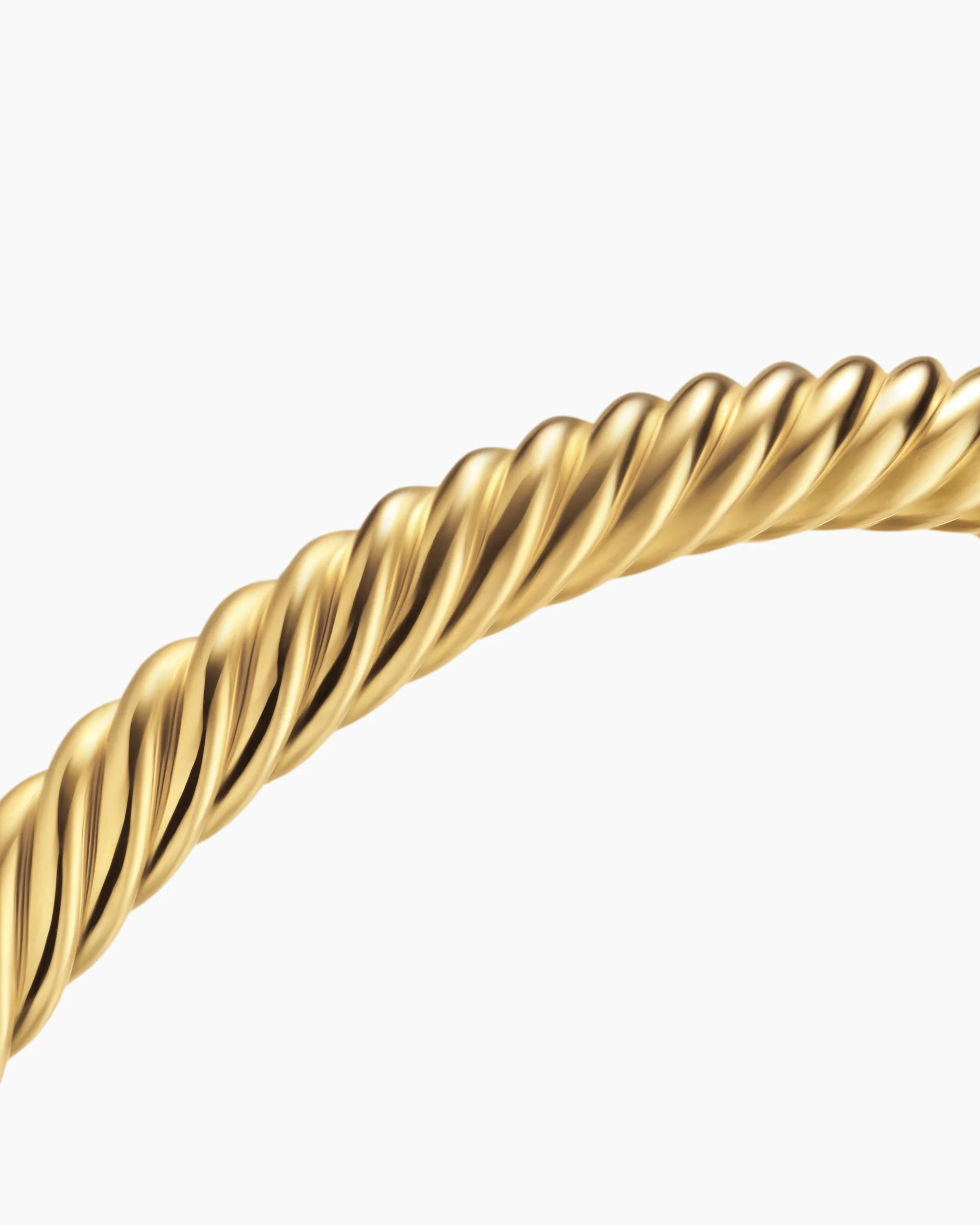 Cable Cuff Bracelet in 18K Yellow Gold, 6mm 5 Cable Cuff Bracelet in 18K Yellow Gold, 6mm