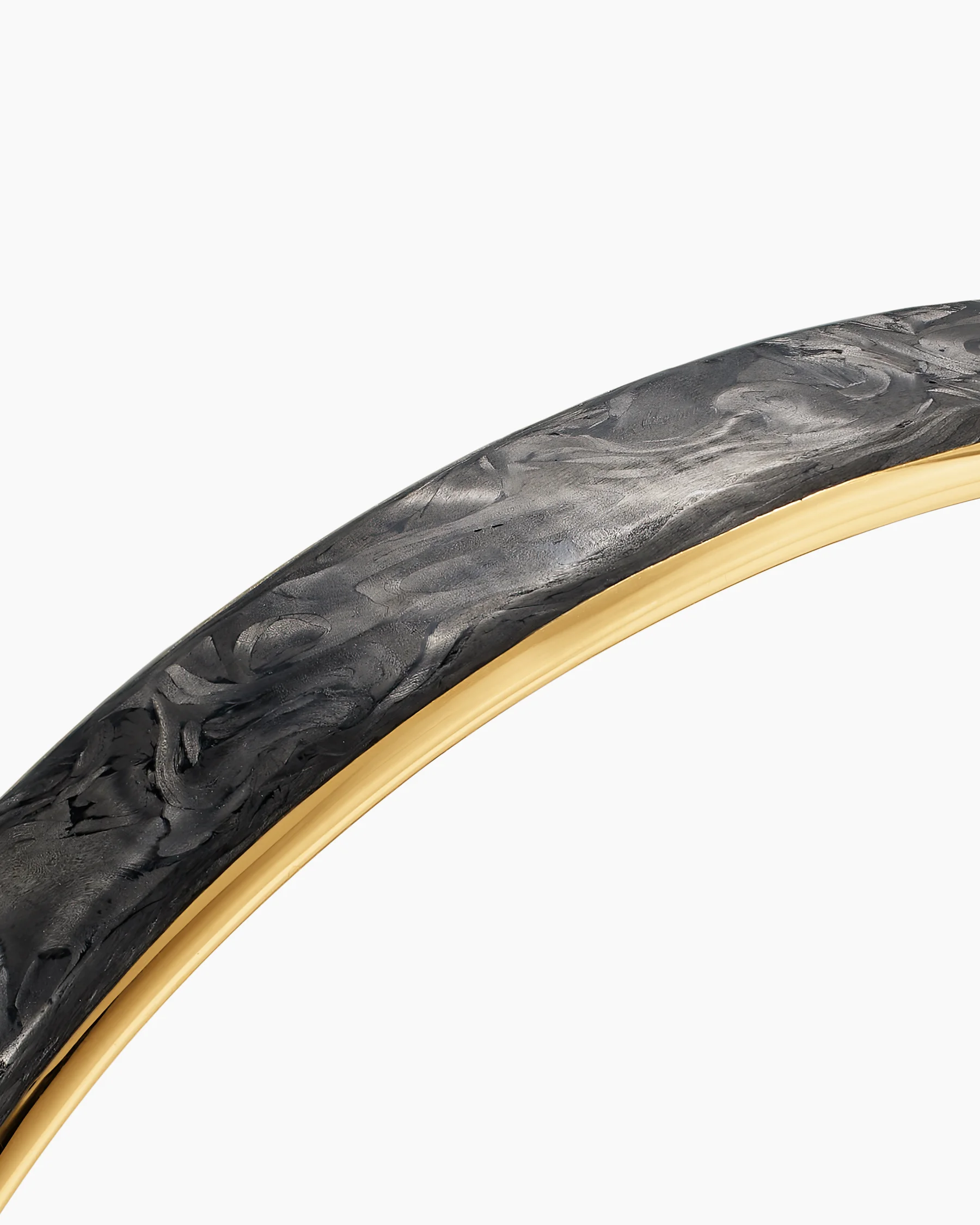 Streamline® Cuff Bracelet in 18K Rose Gold with Forged Carbon, 9mm 4 Streamline® Cuff Bracelet in 18K Rose Gold with Forged Carbon, 9mm