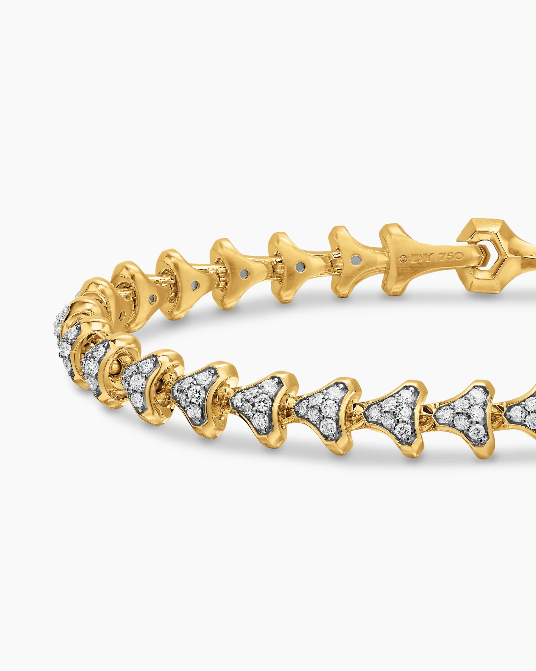 Armory® Link Bracelet in 18K Rose Gold with Cognac Diamonds, 7.5mm 25 Armory® Link Bracelet in 18K Rose Gold with Cognac Diamonds, 7.5mm