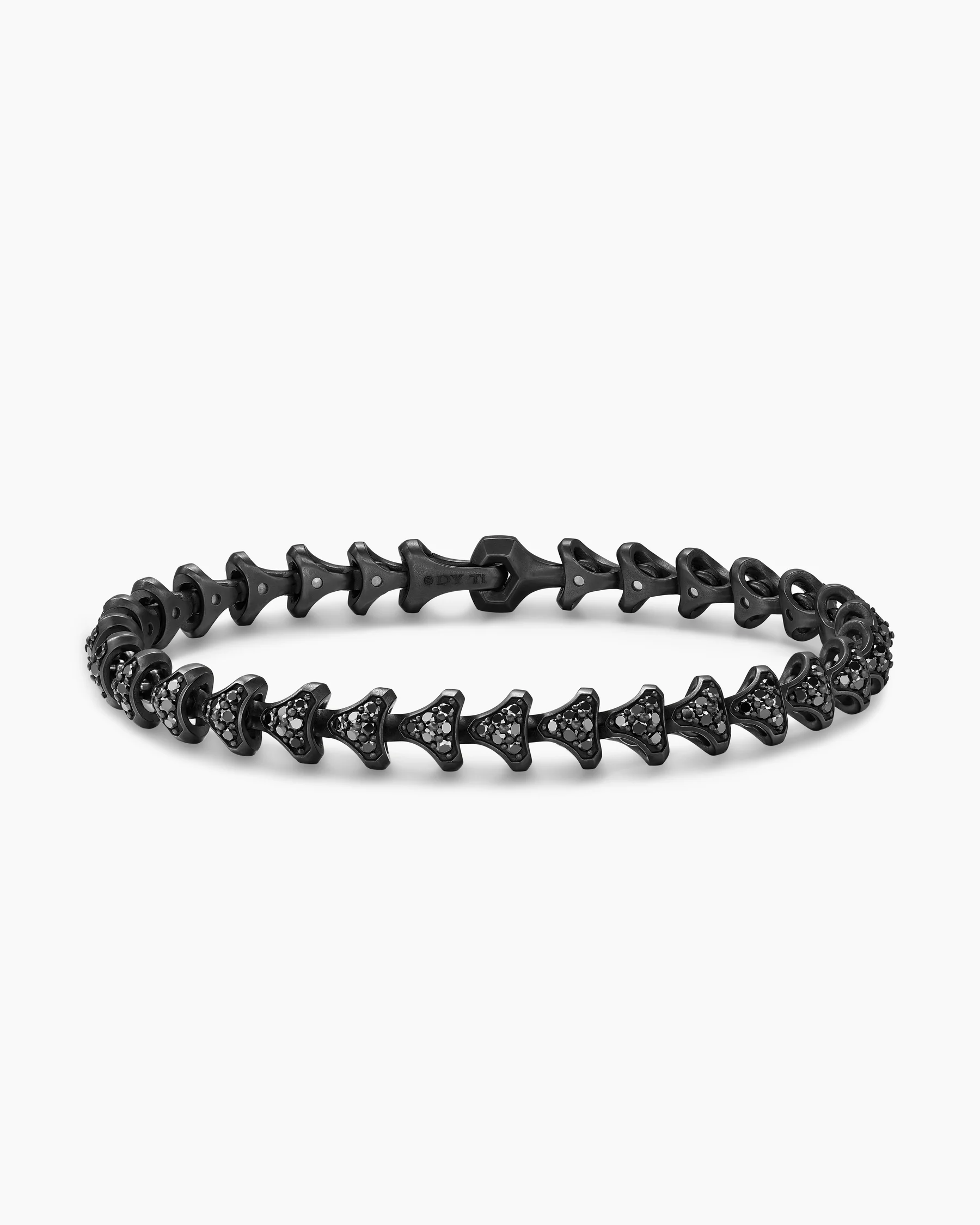 Armory® Link Bracelet in Black Titanium with Black Diamonds, 7.5mm 70 Armory® Link Bracelet in Black Titanium with Black Diamonds, 7.5mm
