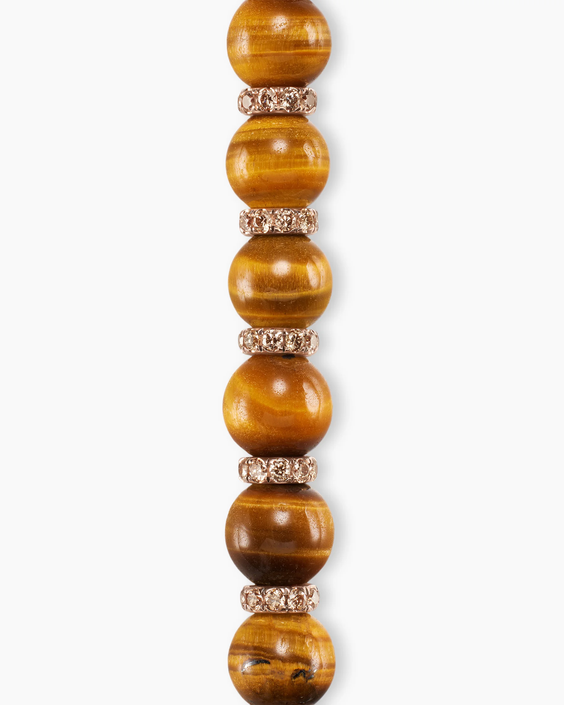 Spiritual Beads Bracelet in 18K Yellow Gold with Bloodstone and Diamonds, 6mm 14 Spiritual Beads Bracelet in 18K Yellow Gold with Bloodstone and Diamonds, 6mm
