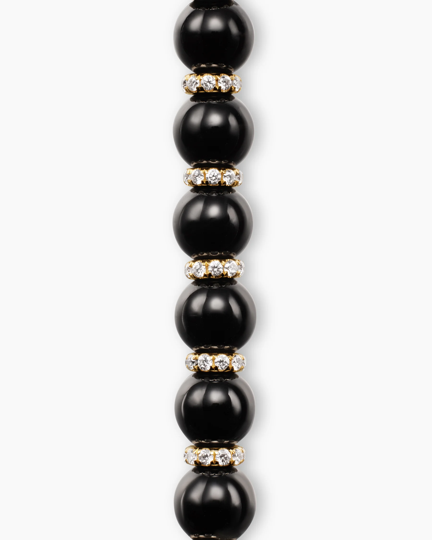 Spiritual Beads Bracelet in 18K Yellow Gold with Bloodstone and Diamonds, 6mm 4 Spiritual Beads Bracelet in 18K Yellow Gold with Bloodstone and Diamonds, 6mm
