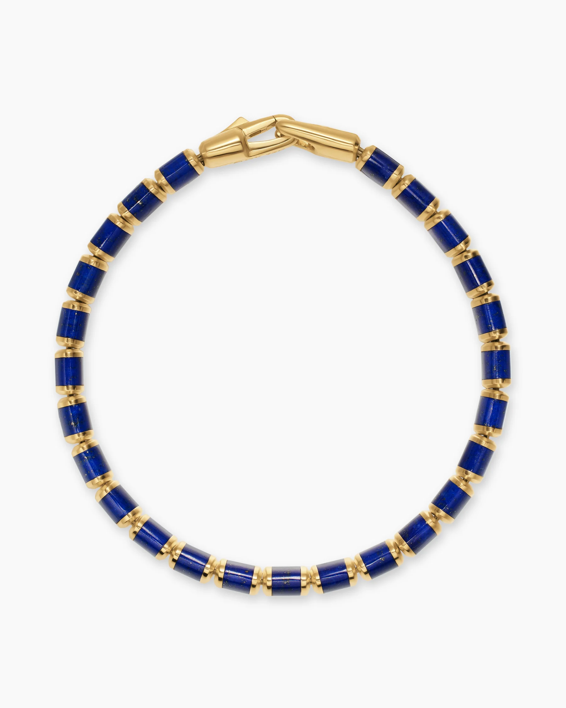 Spiritual Beads Flat Bead Bracelet in 18K Yellow Gold with Black Onyx, 8mm 12 Spiritual Beads Flat Bead Bracelet in 18K Yellow Gold with Black Onyx, 8mm