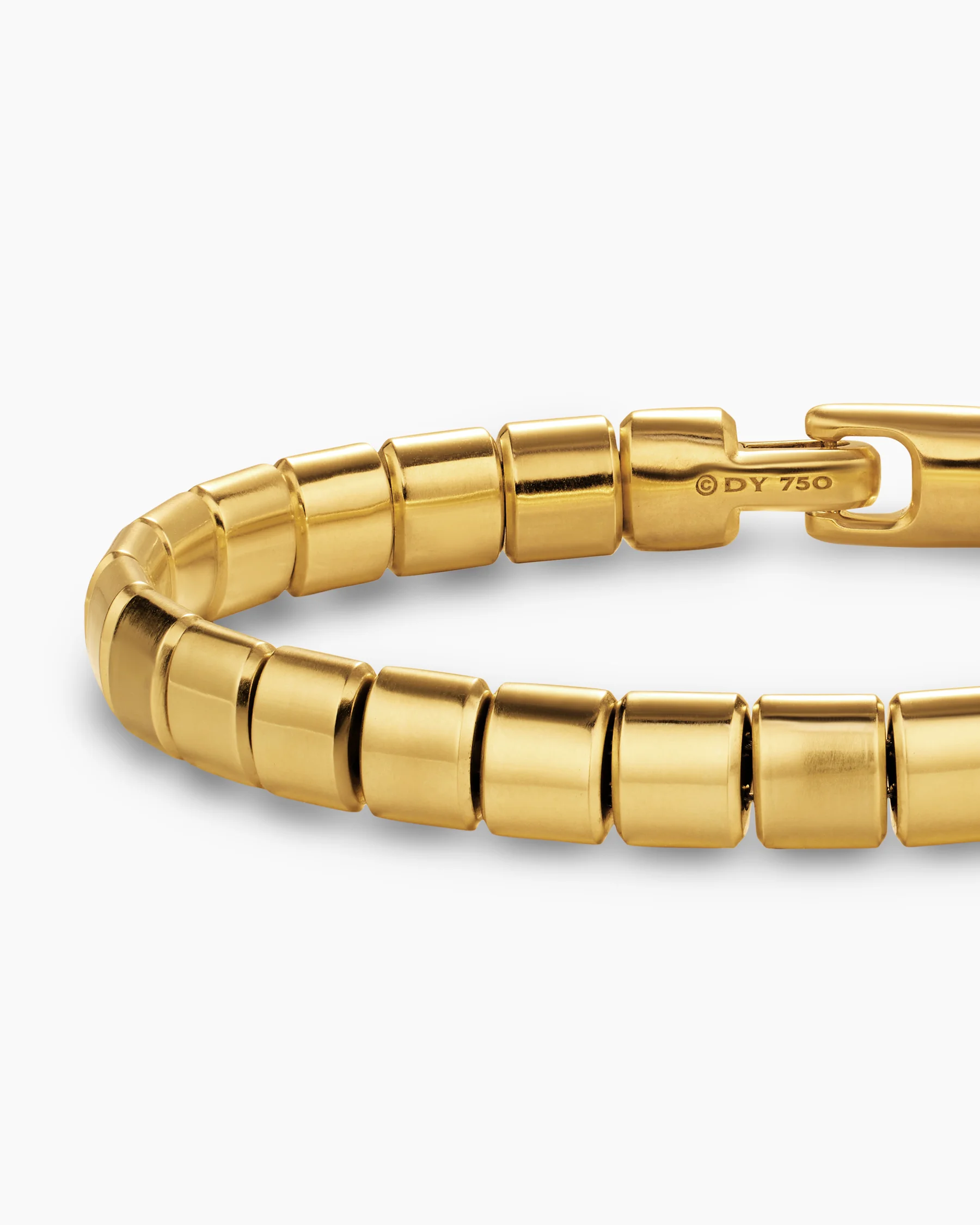 Spiritual Beads Flat Bead Bracelet in 18K Yellow Gold with Black Onyx, 8mm 24 Spiritual Beads Flat Bead Bracelet in 18K Yellow Gold with Black Onyx, 8mm