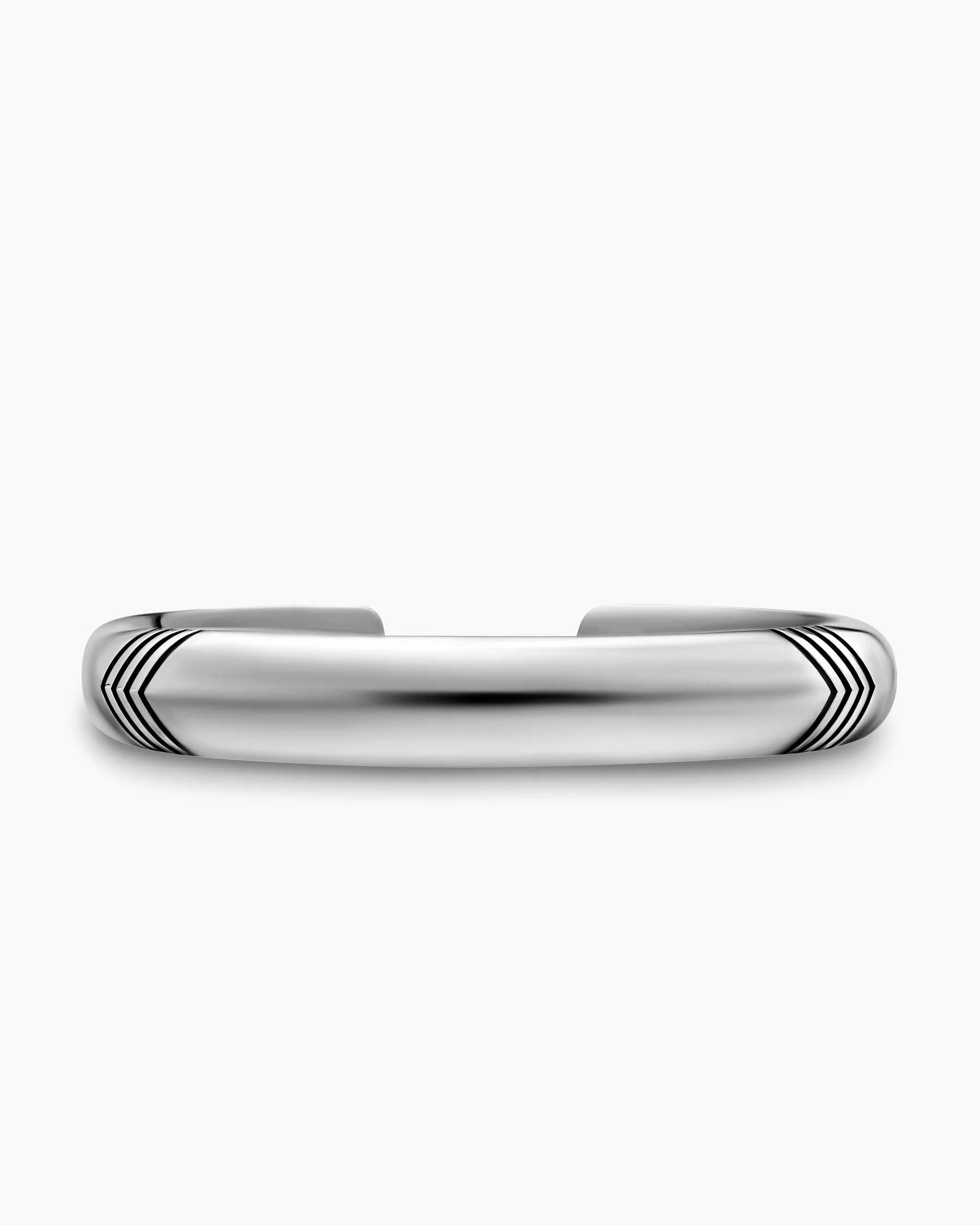 Chevron Bold Cuff Bracelet in 18K Yellow Gold with Black Onyx, 12mm