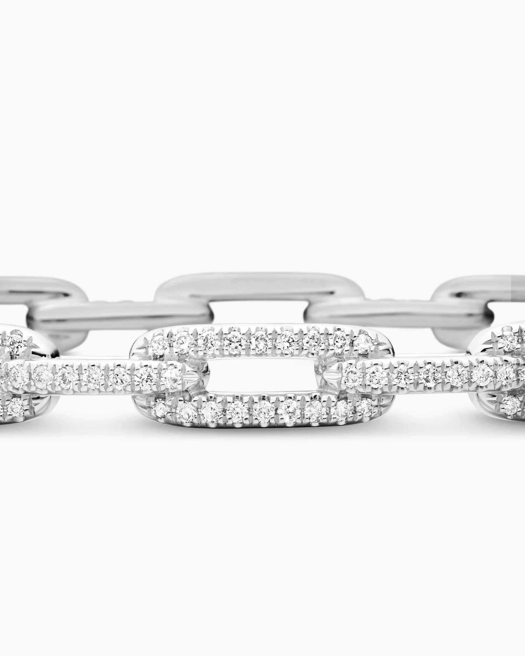 Stax Chain Link Bracelet in 18K Yellow Gold with Diamonds, 4mm 13 Stax Chain Link Bracelet in 18K Yellow Gold with Diamonds, 4mm
