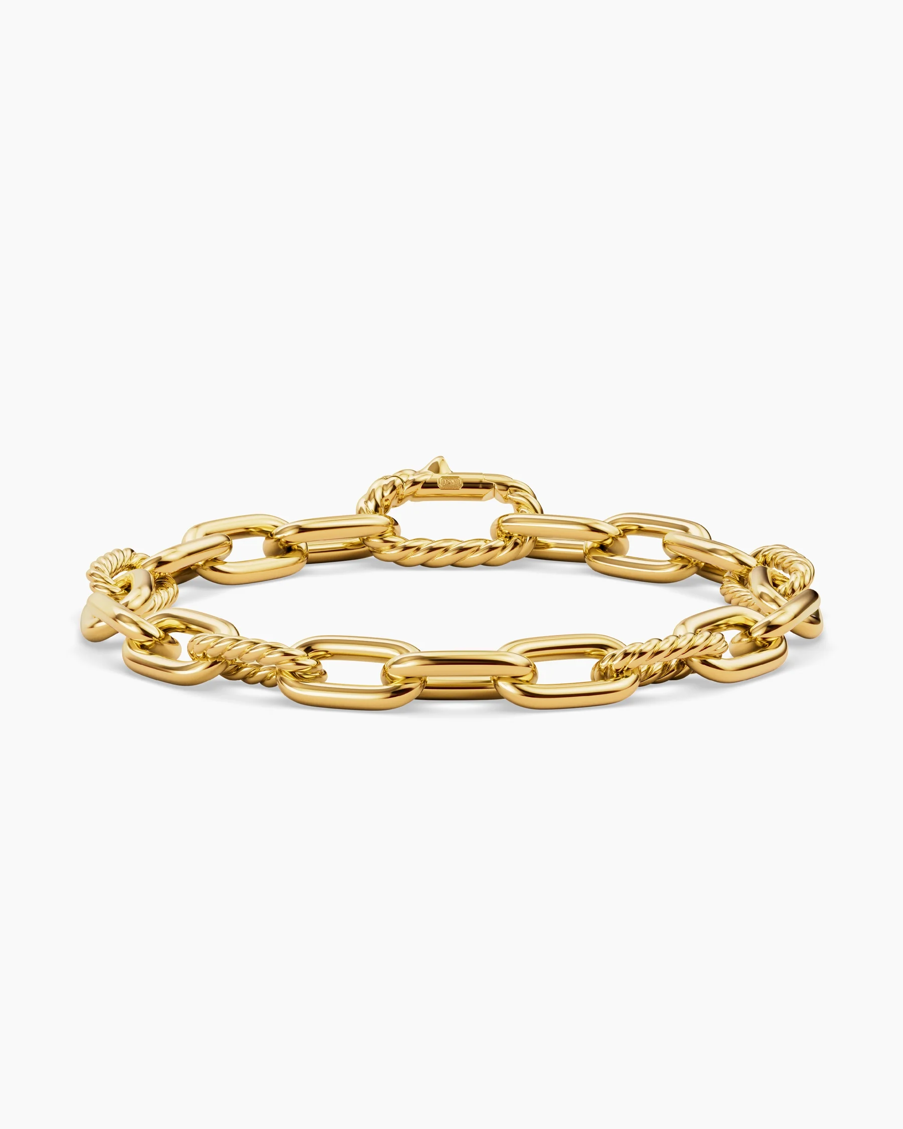 DY Madison® Chain Bracelet in Grey Titanium with 18K Rose Gold, 8.5mm 13 DY Madison® Chain Bracelet in Grey Titanium with 18K Rose Gold, 8.5mm