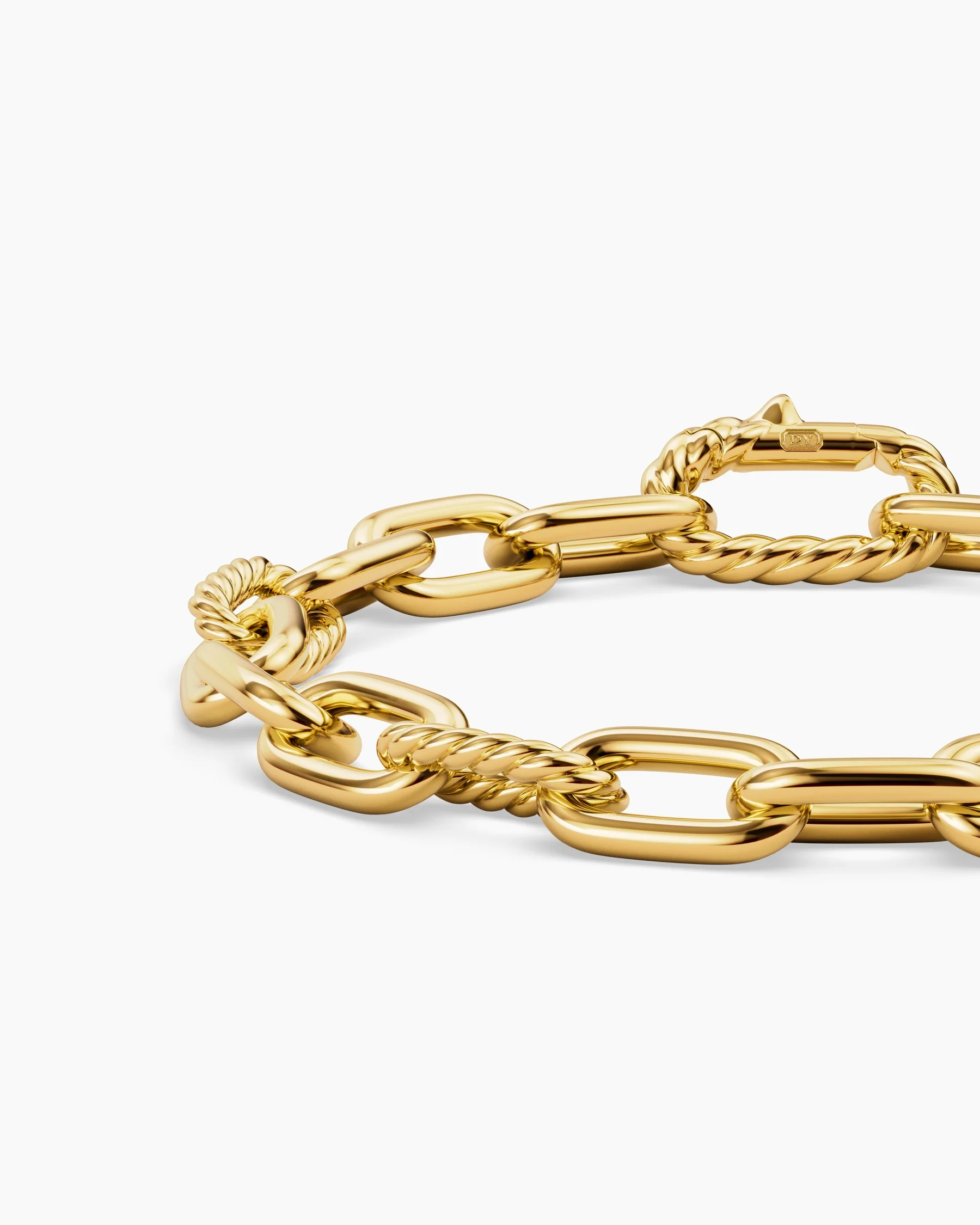 DY Madison® Chain Bracelet in Grey Titanium with 18K Rose Gold, 8.5mm 17 DY Madison® Chain Bracelet in Grey Titanium with 18K Rose Gold, 8.5mm