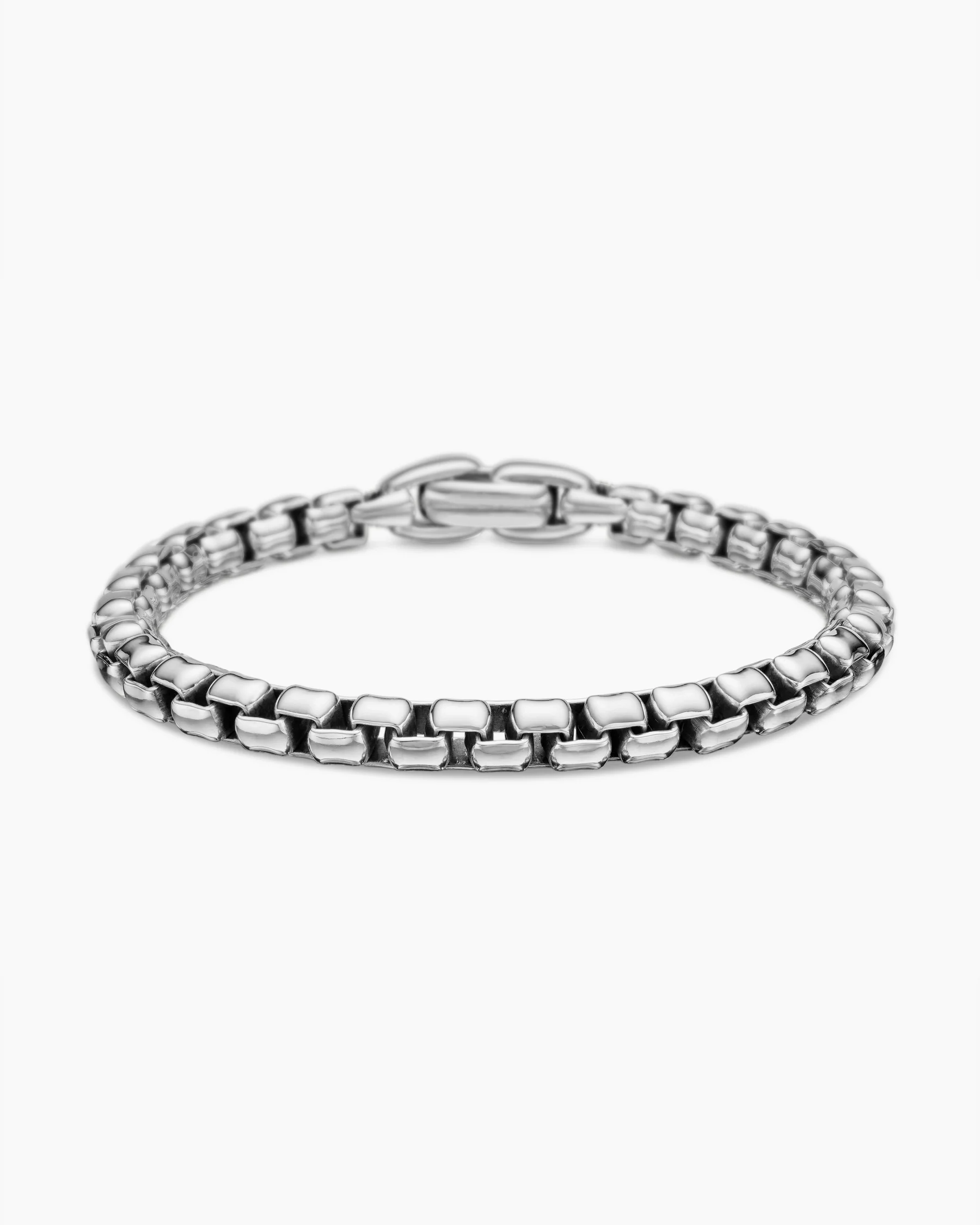 Box Chain Bracelet in Sterling Silver, 5mm