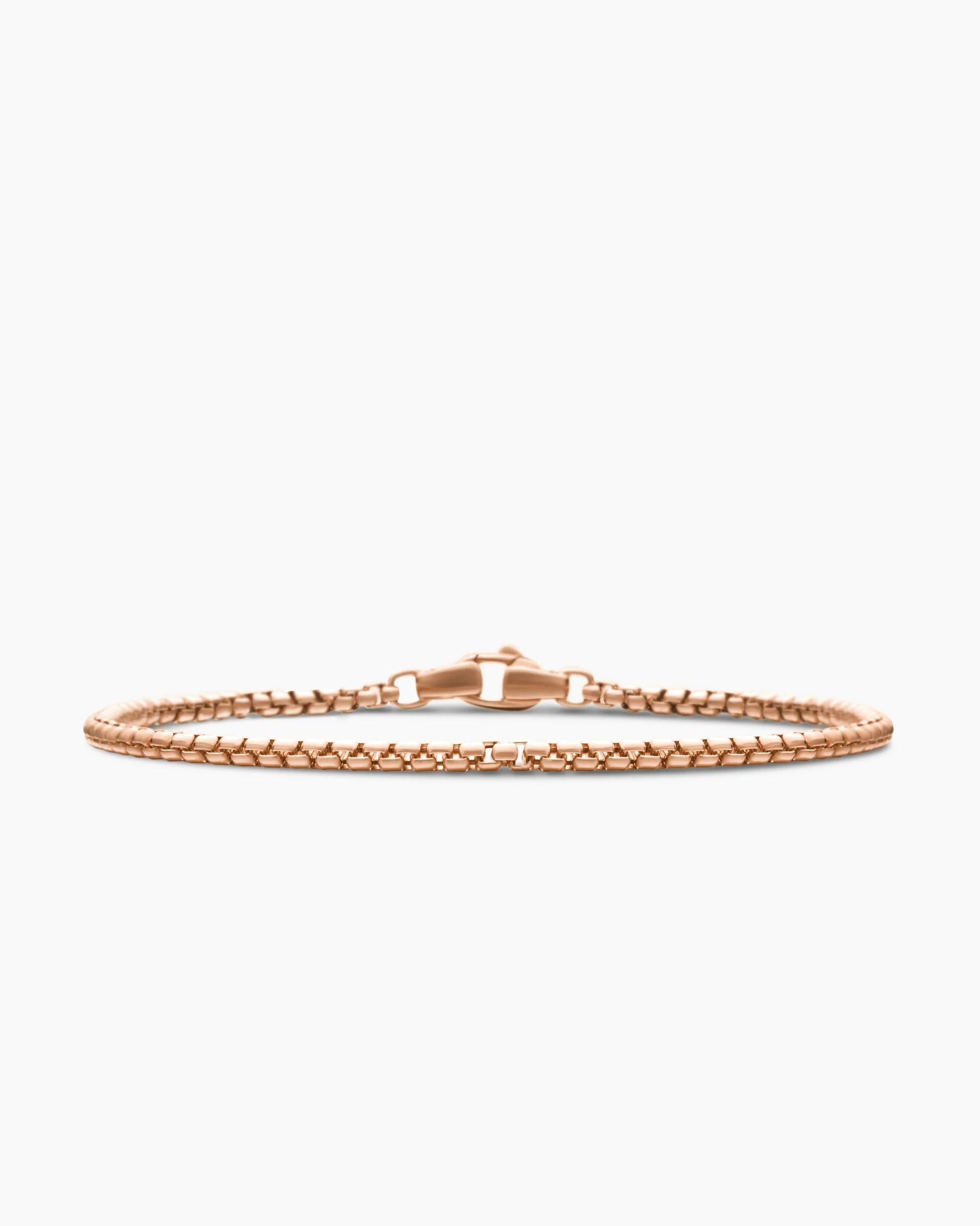 Box Chain Bracelet in Platinum, 2.7mm