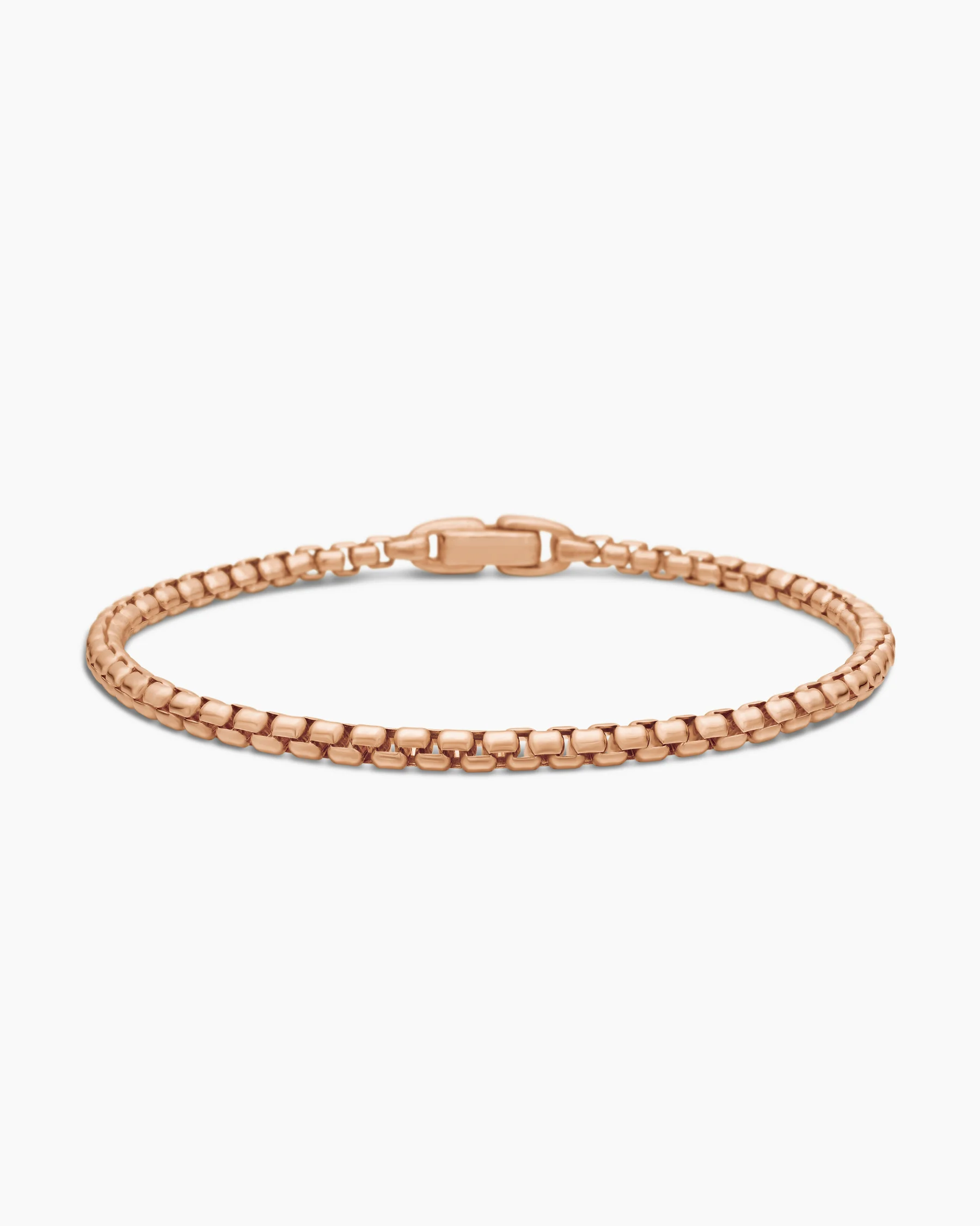 Box Chain Bracelet in 18K Yellow Gold, 3.4mm 37 Box Chain Bracelet in 18K Yellow Gold, 3.4mm
