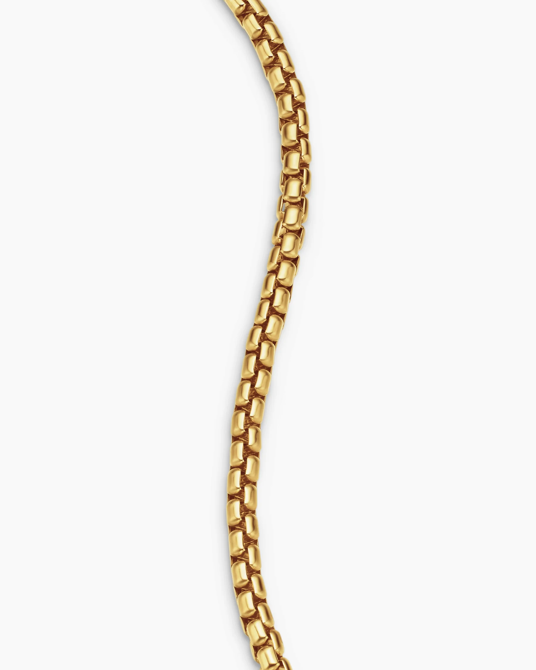 Box Chain Bracelet in 18K Rose Gold, 3.4mm 15 Box Chain Bracelet in 18K Rose Gold, 3.4mm