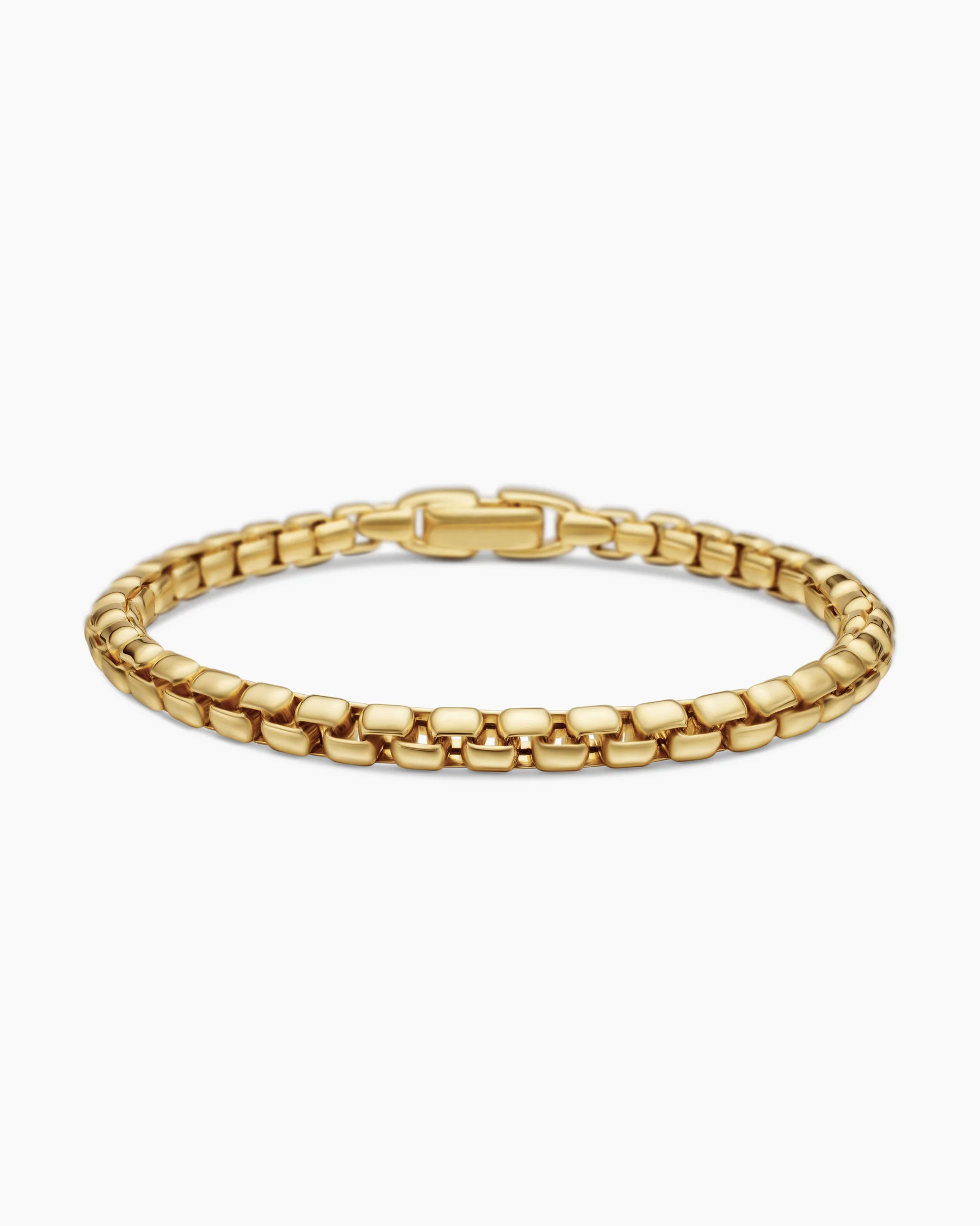 Box Chain Bracelet in 18K Rose Gold, 5mm