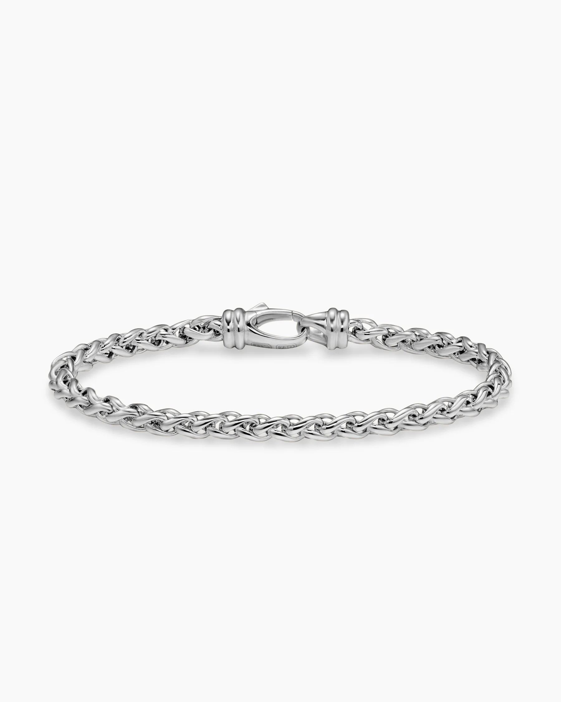 Wheat Chain Bracelet in 18K Yellow Gold, 4mm