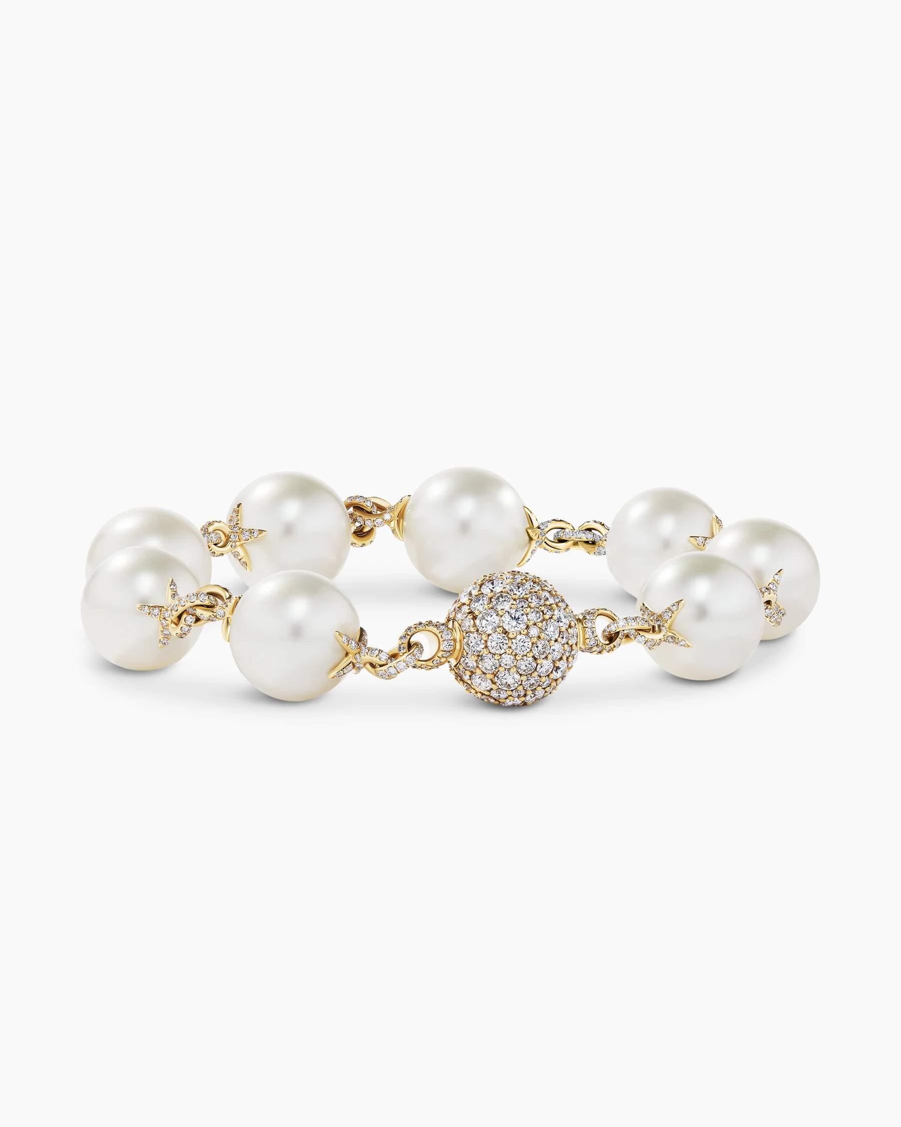 DY Lumina South Sea White Pearl Classic Bracelet in White Gold with Diamonds 3 DY Lumina South Sea White Pearl Classic Bracelet in White Gold with Diamonds