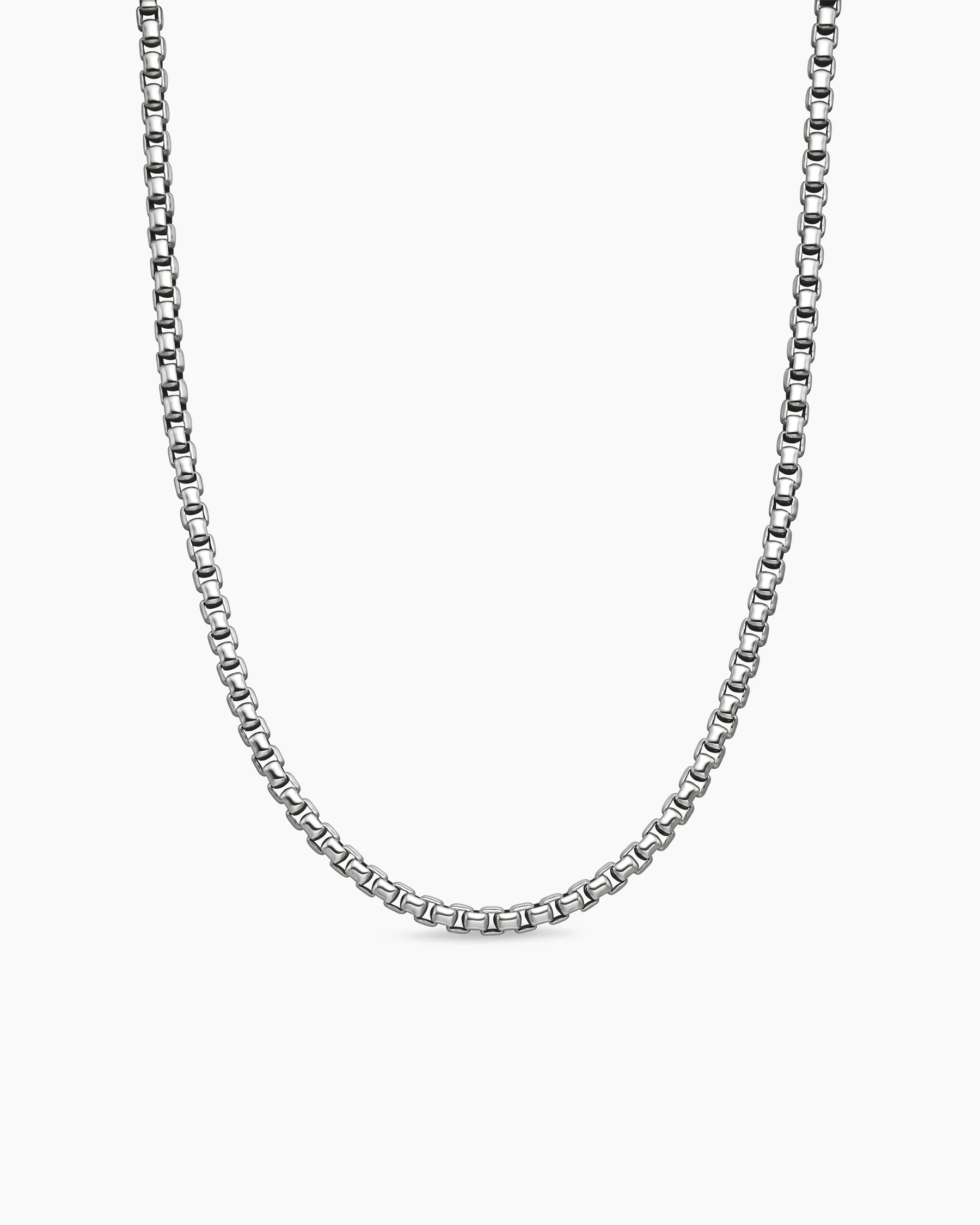 Box Chain Necklace in Sterling Silver, 5.2mm 37 Box Chain Necklace in Sterling Silver, 5.2mm
