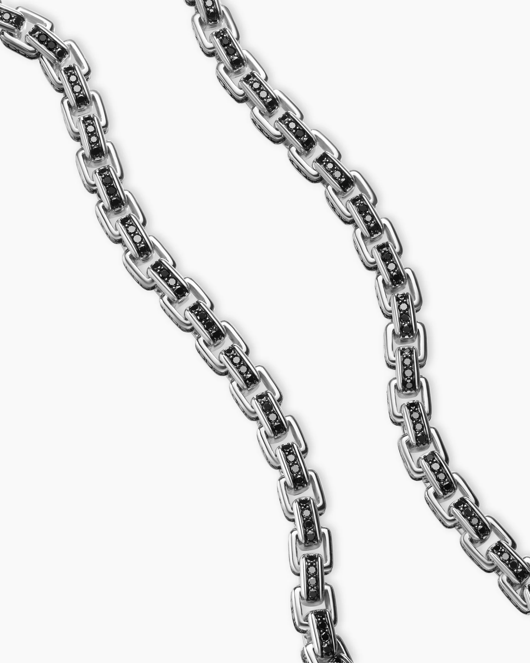 Box Chain Necklace with Stainless Steel and Sterling Silver, 7.3mm 10 Box Chain Necklace with Stainless Steel and Sterling Silver, 7.3mm