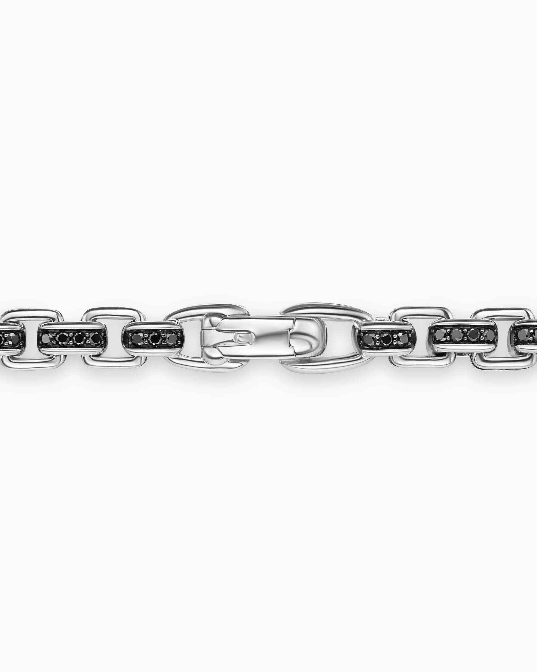 Box Chain Necklace with Stainless Steel and Sterling Silver, 7.3mm 12 Box Chain Necklace with Stainless Steel and Sterling Silver, 7.3mm