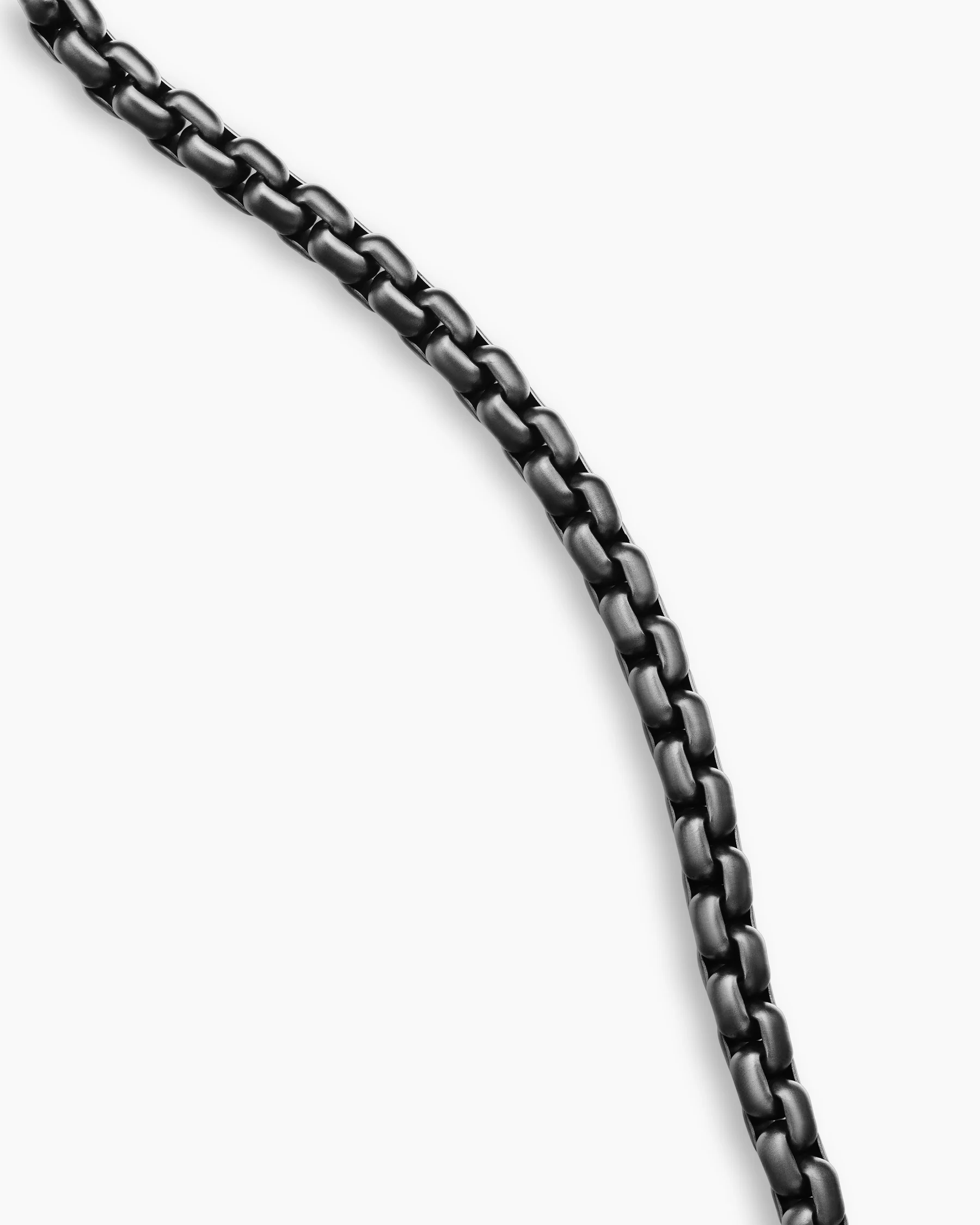 Box Chain Necklace with Stainless Steel and Sterling Silver, 7.3mm 3 Box Chain Necklace with Stainless Steel and Sterling Silver, 7.3mm