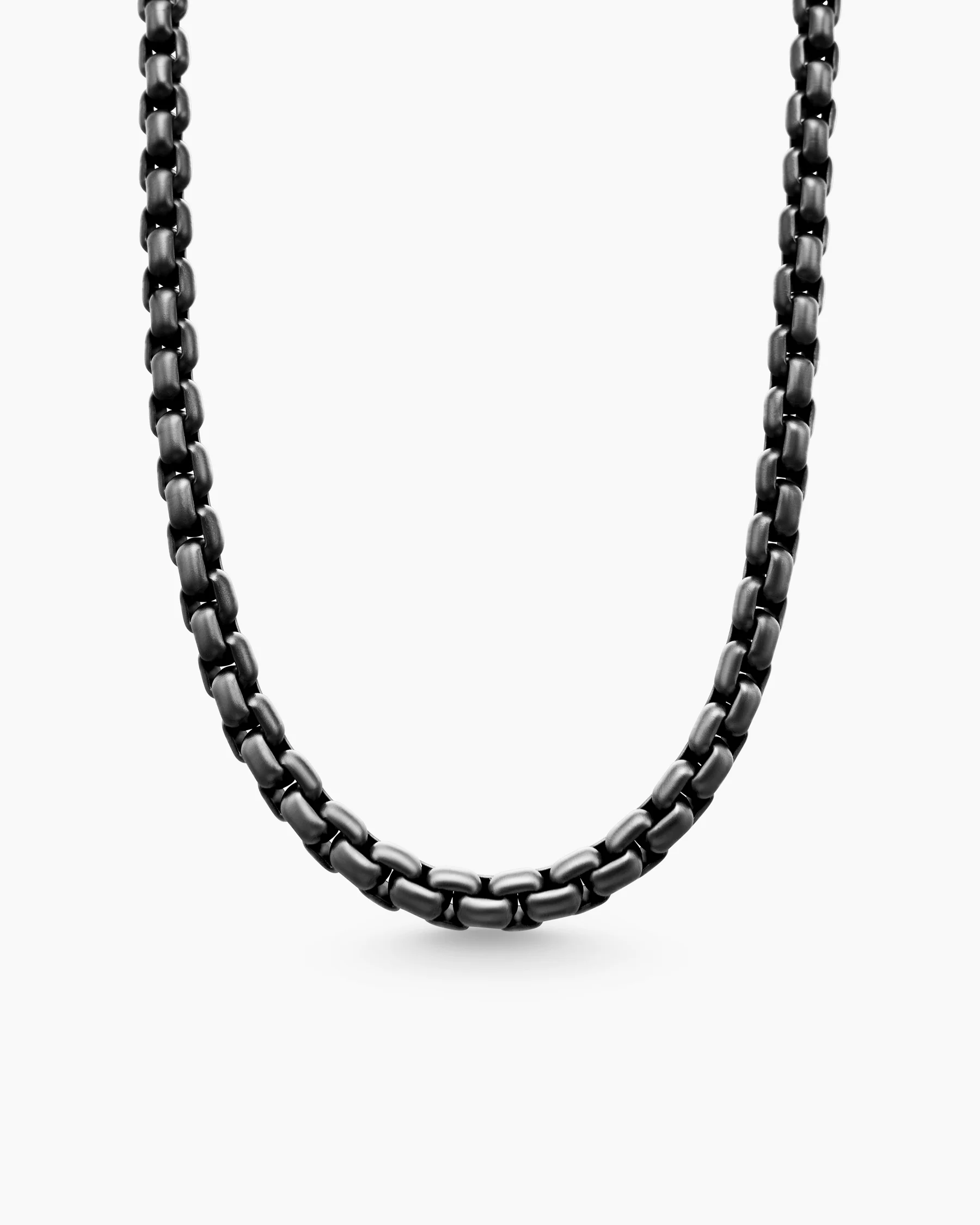 Box Chain Necklace in Sterling Silver, 7.3mm 36 Box Chain Necklace in Sterling Silver, 7.3mm