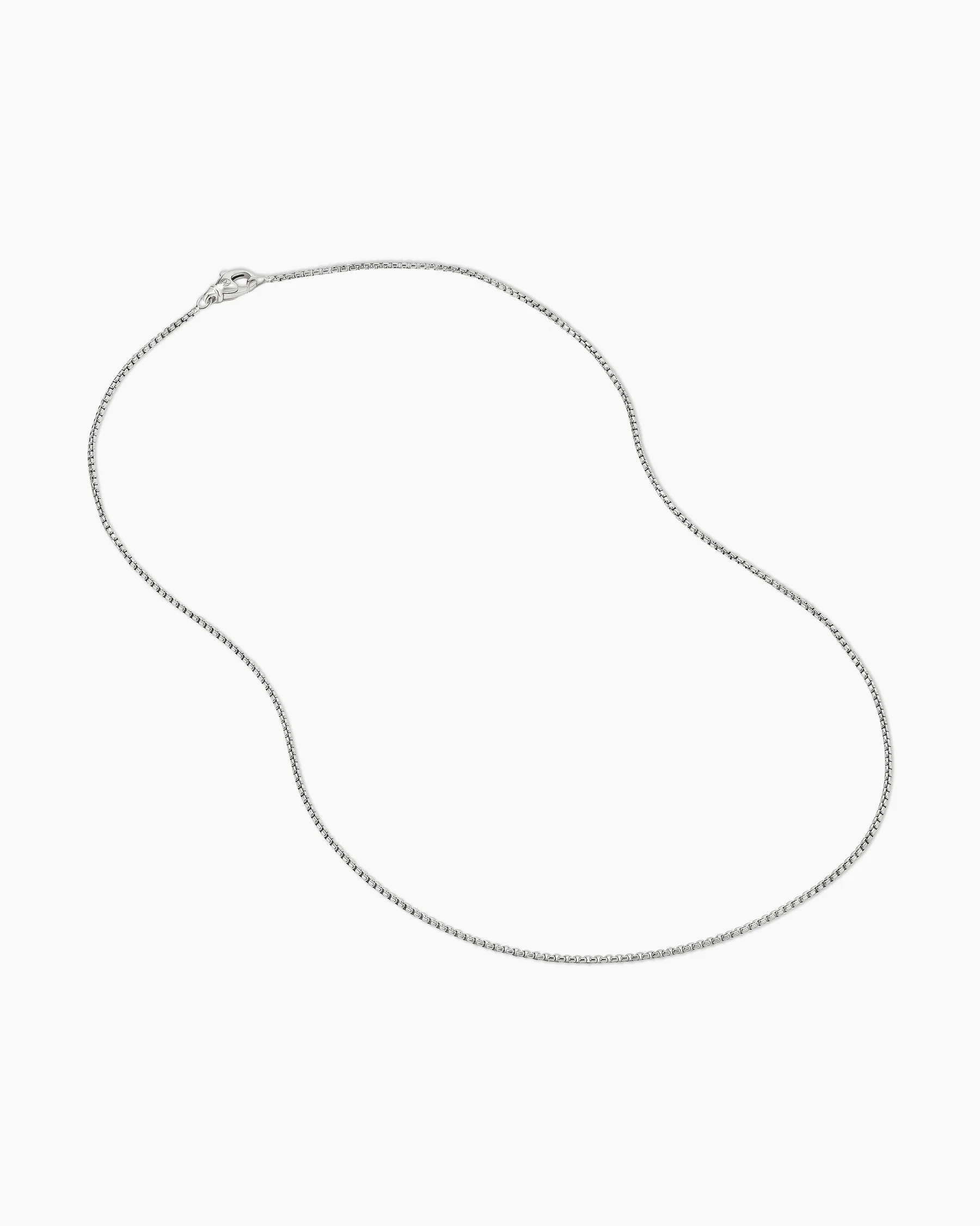 Box Chain Necklace in Sterling Silver with 14K Yellow Gold Accent, 1.7mm 4 Box Chain Necklace in Sterling Silver with 14K Yellow Gold Accent, 1.7mm