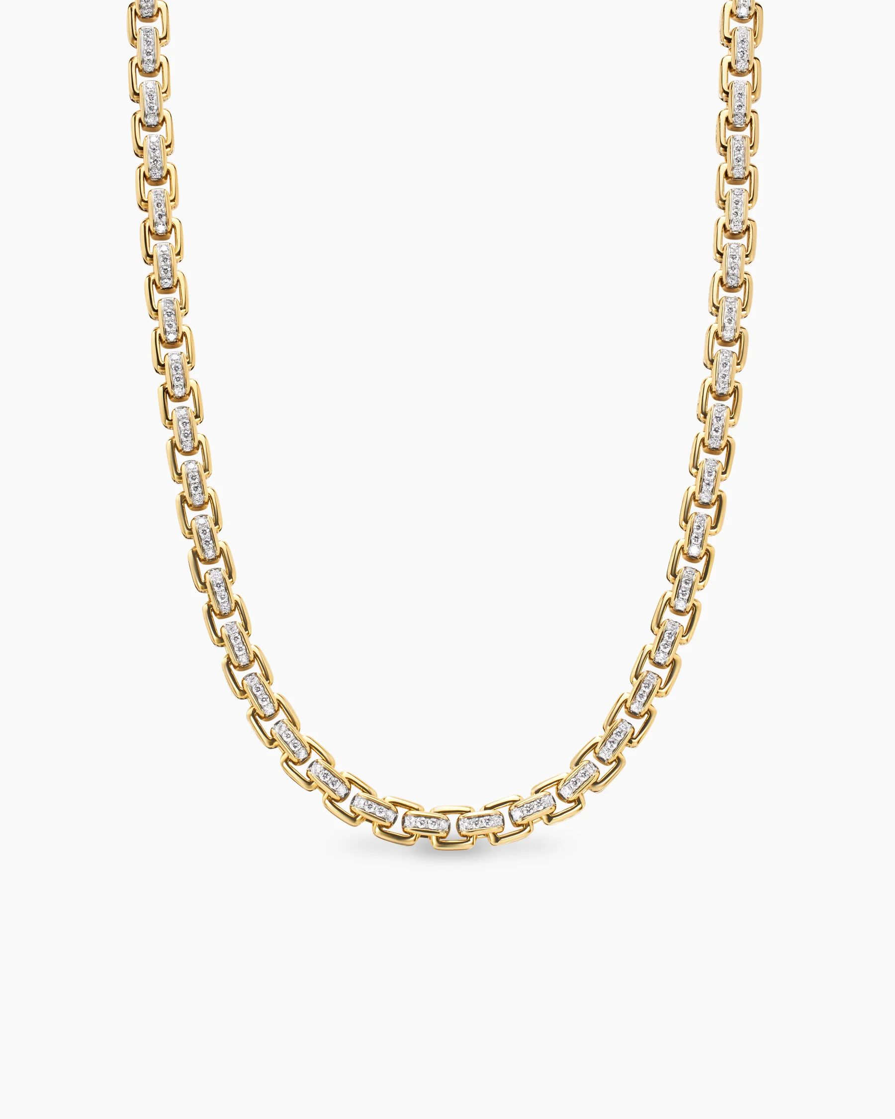 Box Chain Necklace in 18K Rose Gold, 7.5mm