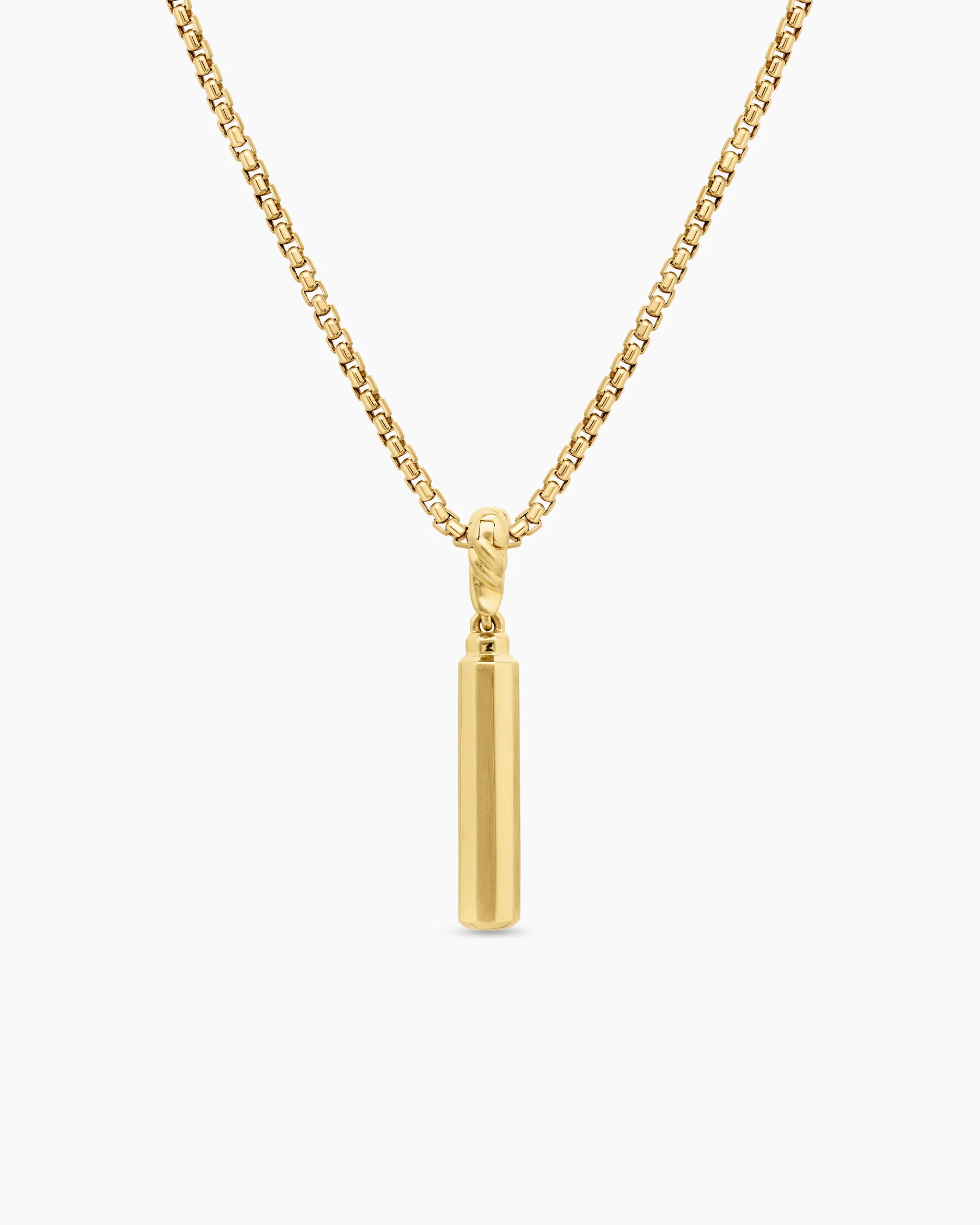 Barrel Amulet in 18K Yellow Gold with Diamonds, 20mm 4 Barrel Amulet in 18K Yellow Gold with Diamonds, 20mm