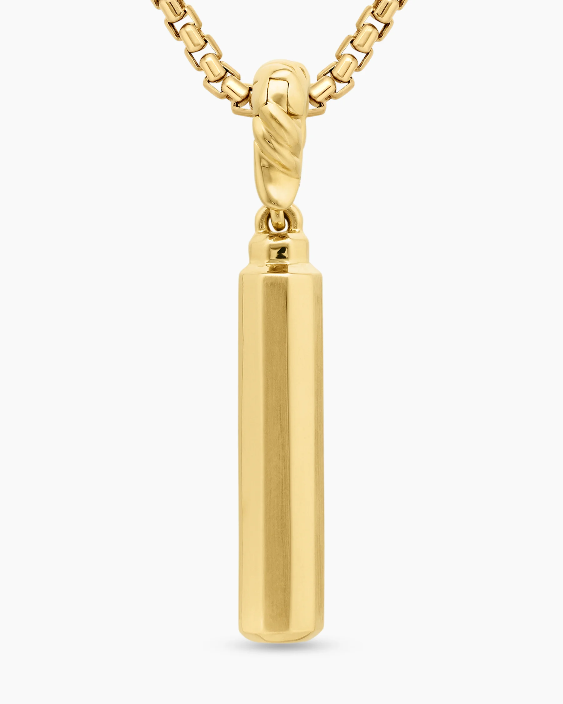 Barrel Amulet in 18K Yellow Gold with Diamonds, 20mm 6 Barrel Amulet in 18K Yellow Gold with Diamonds, 20mm