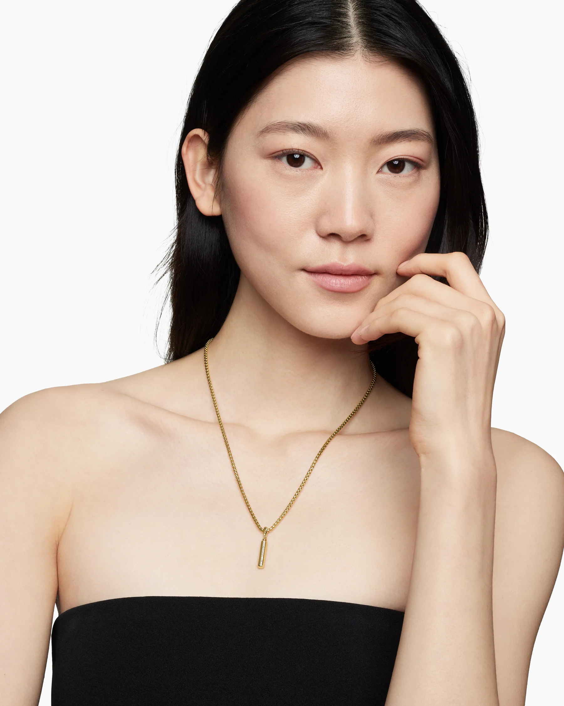 Barrel Amulet in 18K Yellow Gold with Diamonds, 20mm 7 Barrel Amulet in 18K Yellow Gold with Diamonds, 20mm