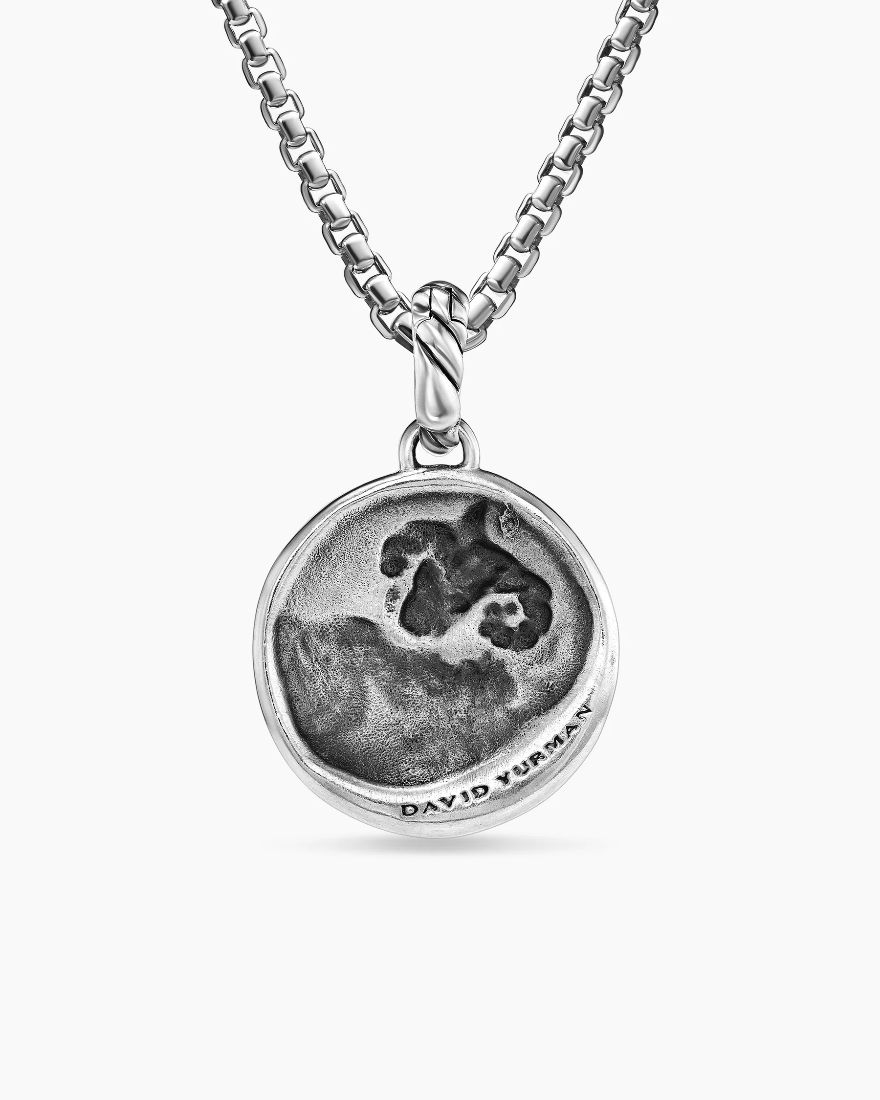 Aries Amulet in Sterling Silver with 18K Yellow Gold and Diamonds, 19mm 11 Aries Amulet in Sterling Silver with 18K Yellow Gold and Diamonds, 19mm